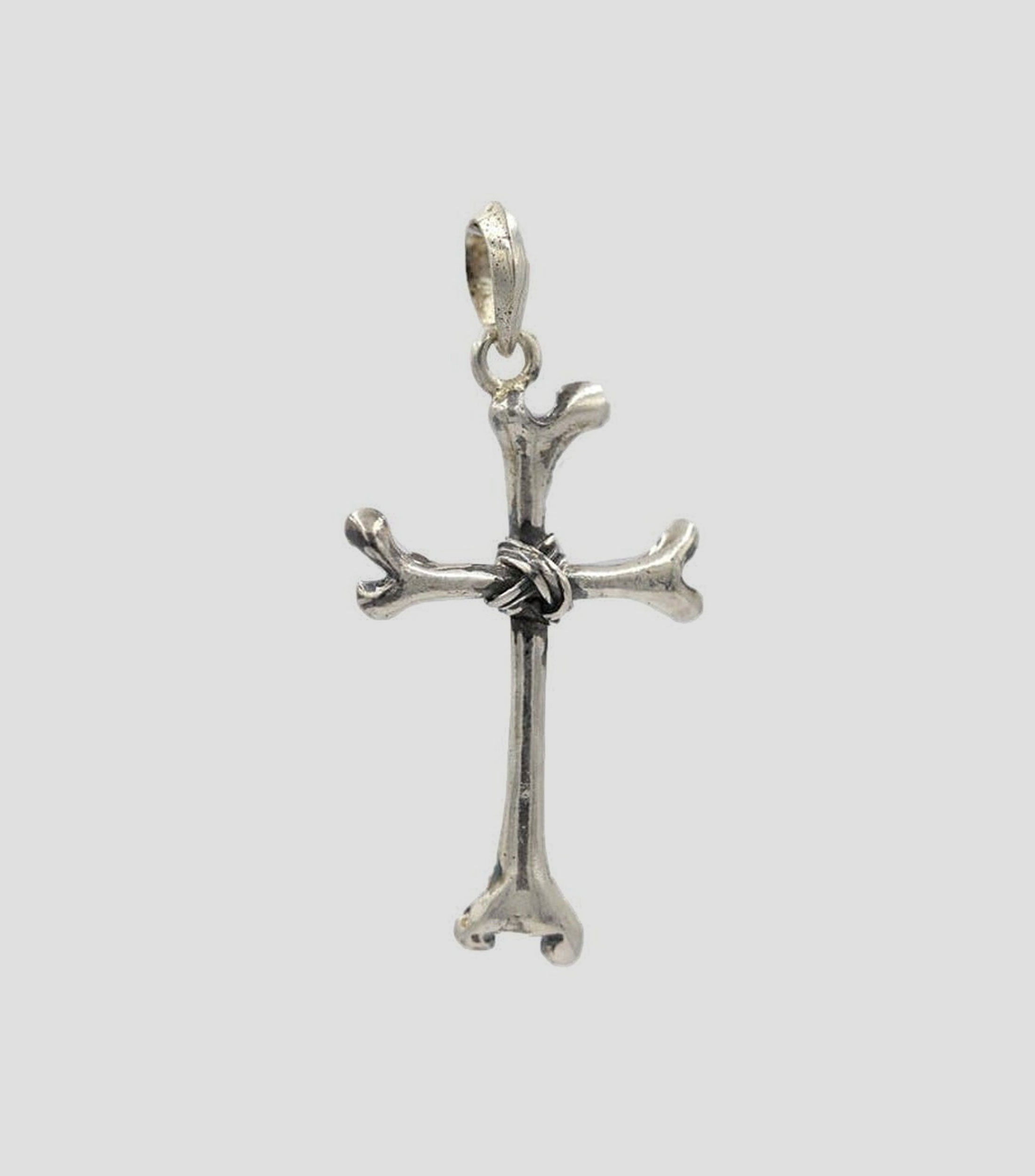Dije Bones Cross en plata .925 Hombre