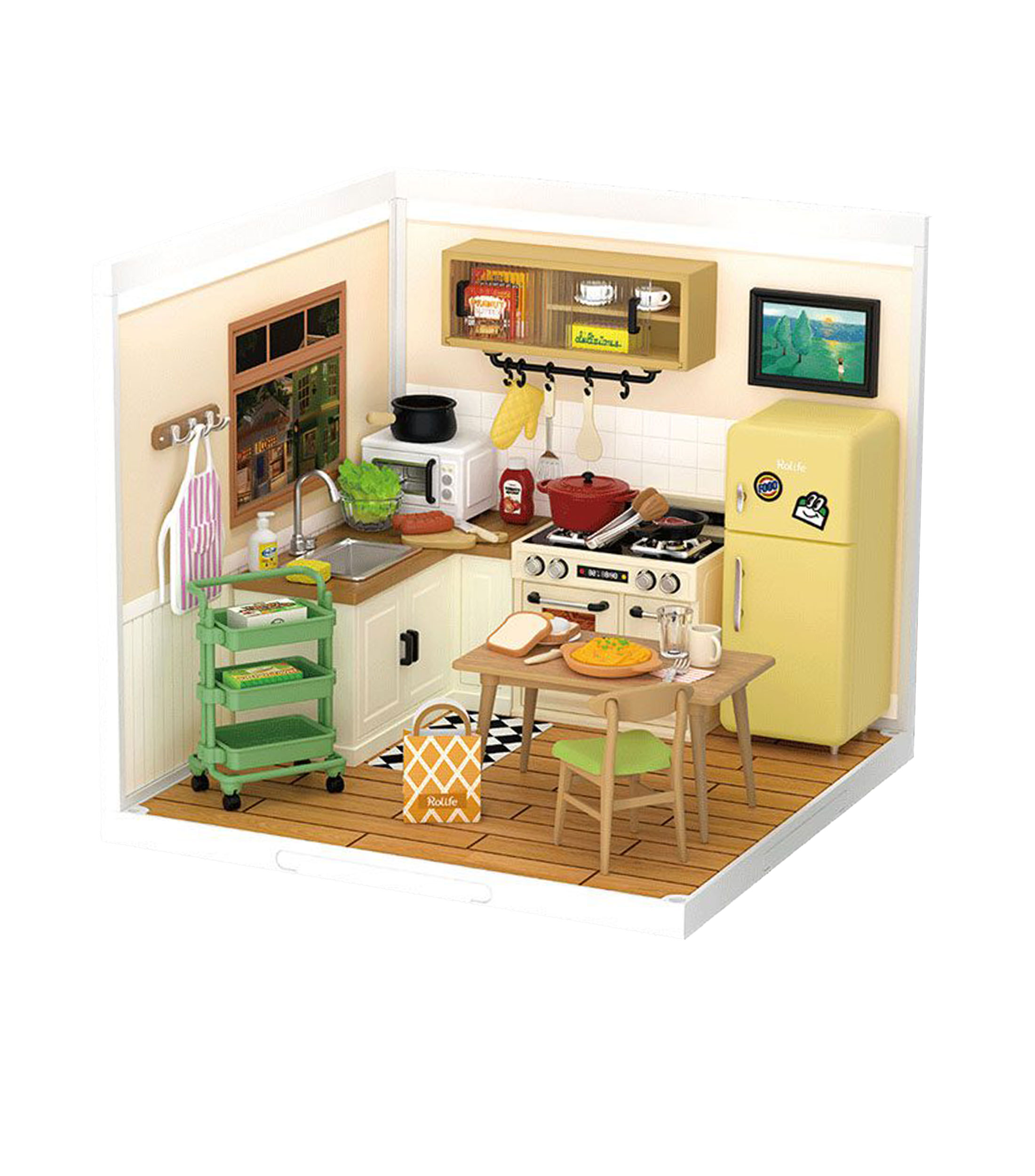 Armable 3D Cocina comidas felices