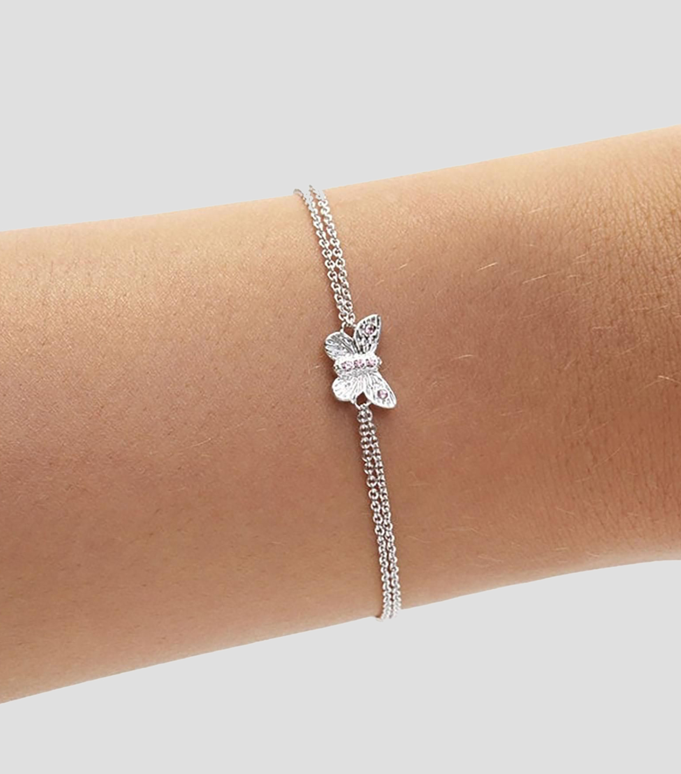 Pulsera con dije de mariposa con cristales Bejewelled Butterfly Mujer