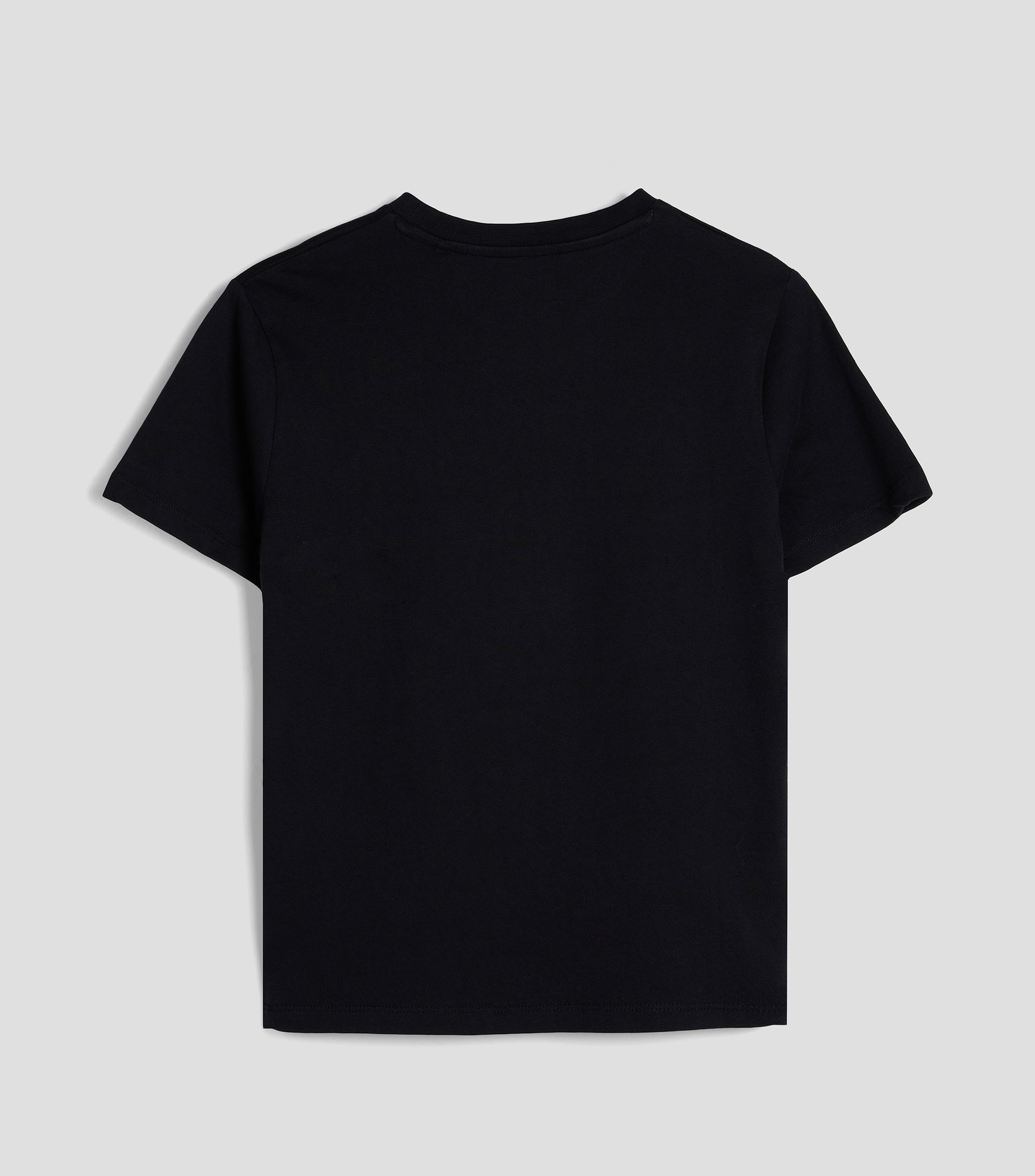 Playera de cuello redondo con manga corta y bordado Niño