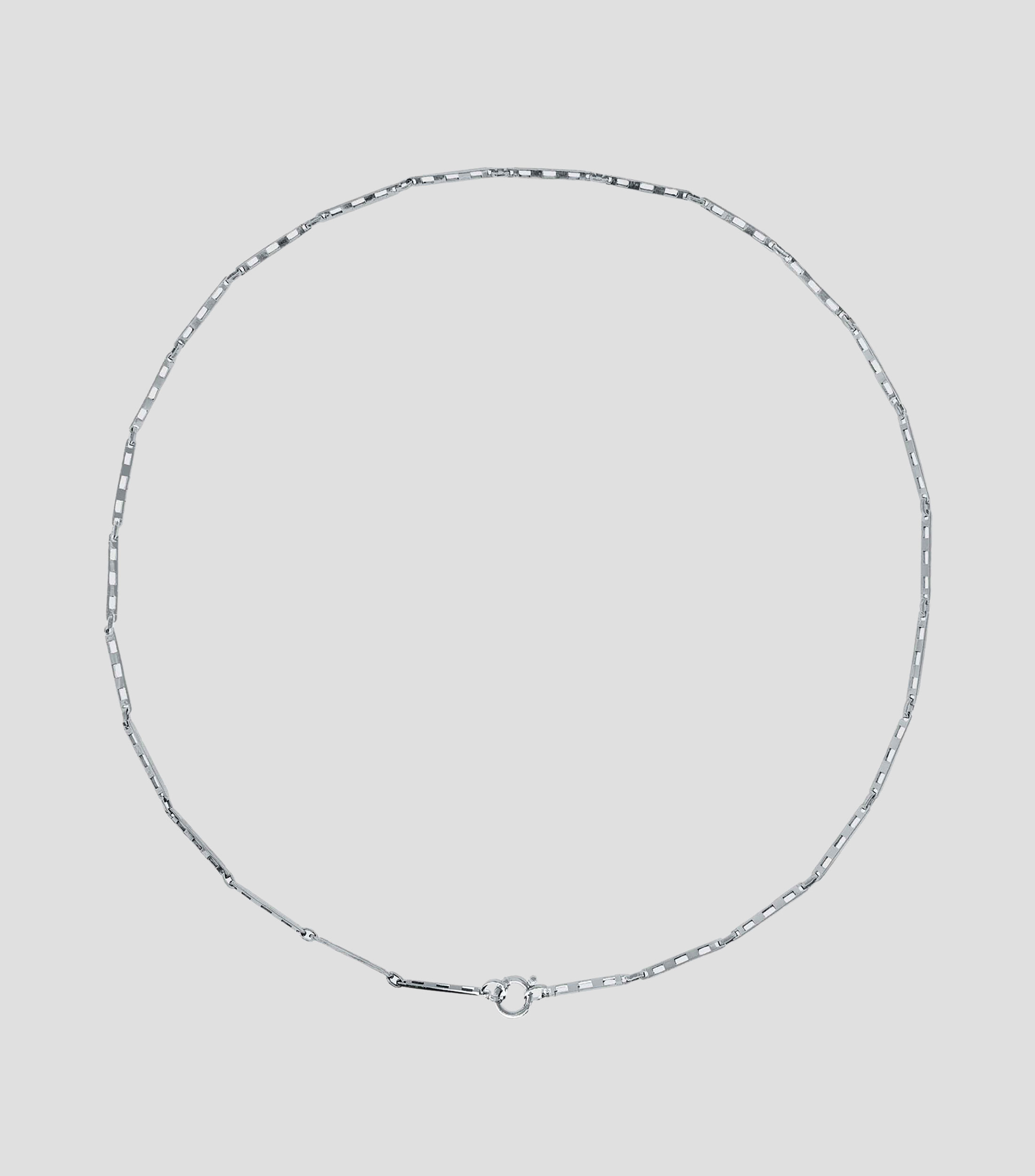 Cadena en Plata con Eslabones Unisex