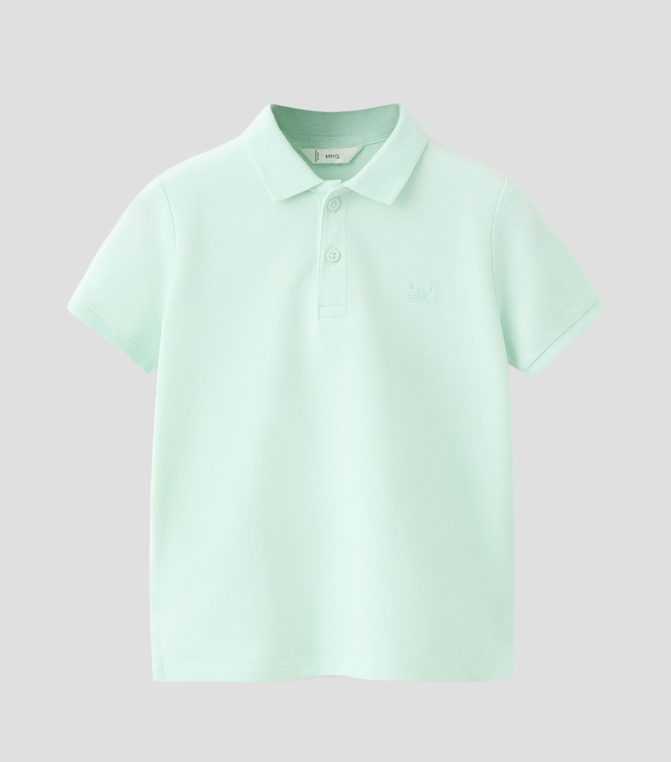 Playera tipo polo manga corta lisa Niño