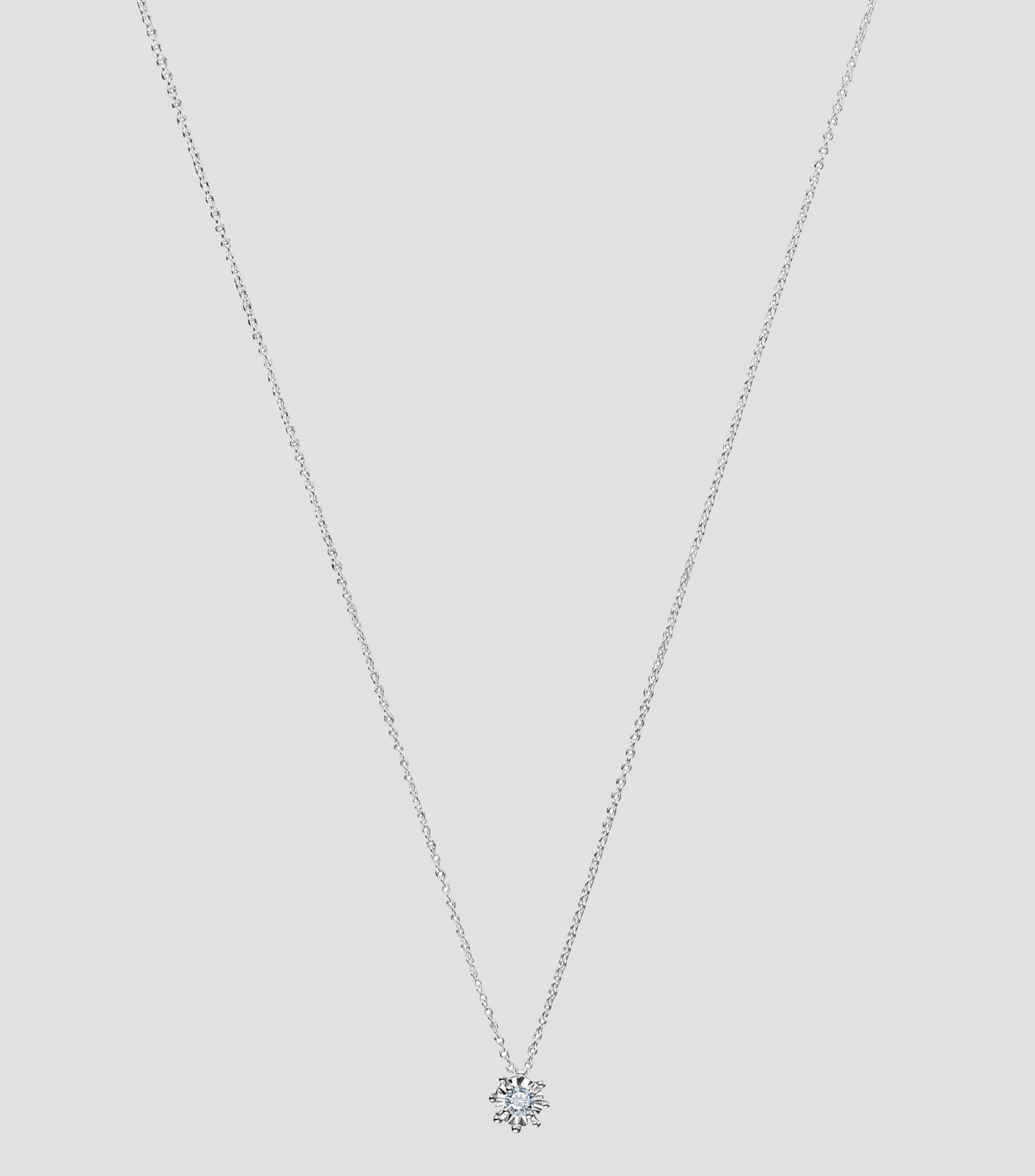 Collar en oro blanco 18 kilates diamante Les Classiques Mujer