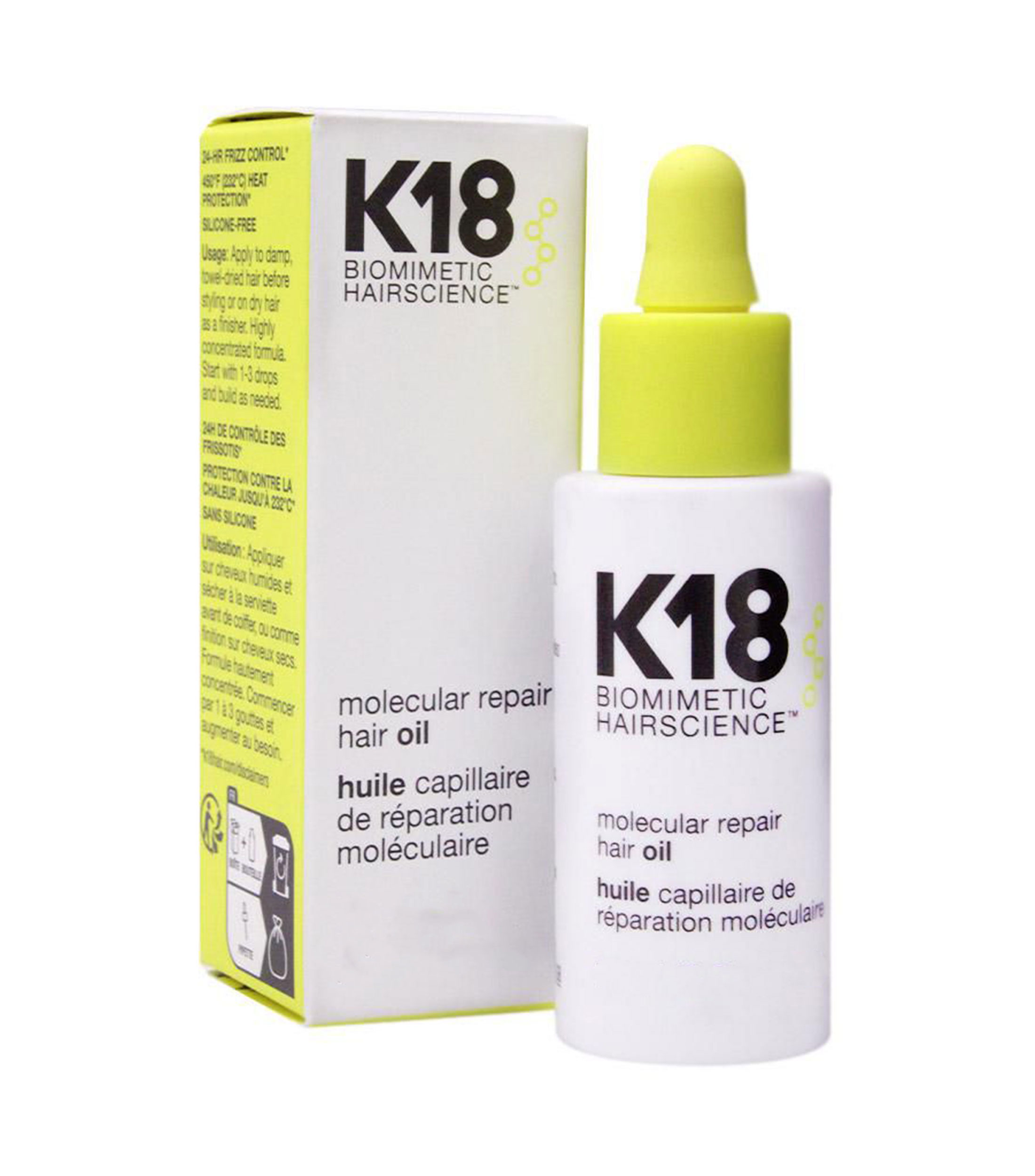 Aceite para el cabello Reparador Molecular, 10 ml