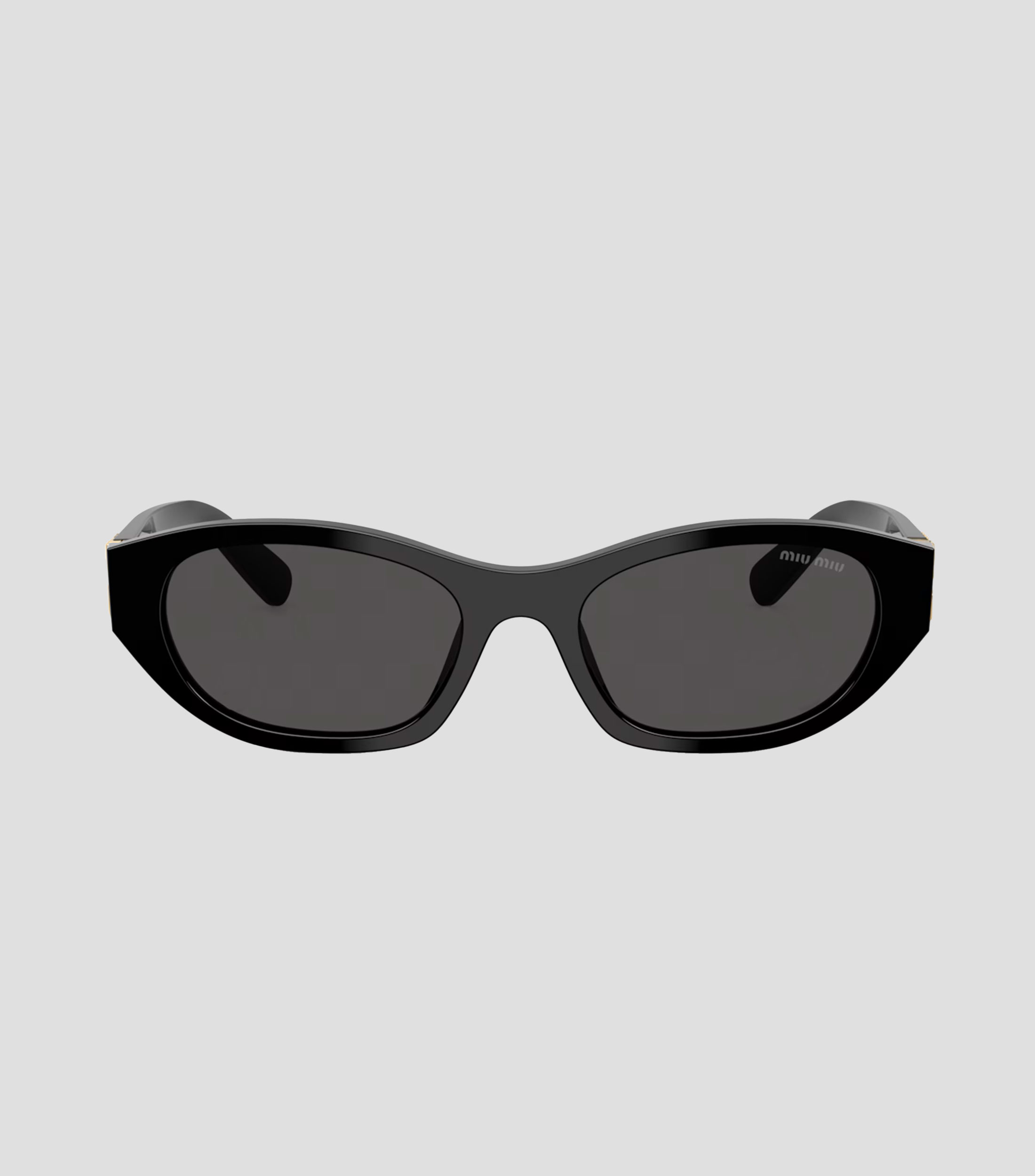 Lentes de sol ovalados negros Unisex