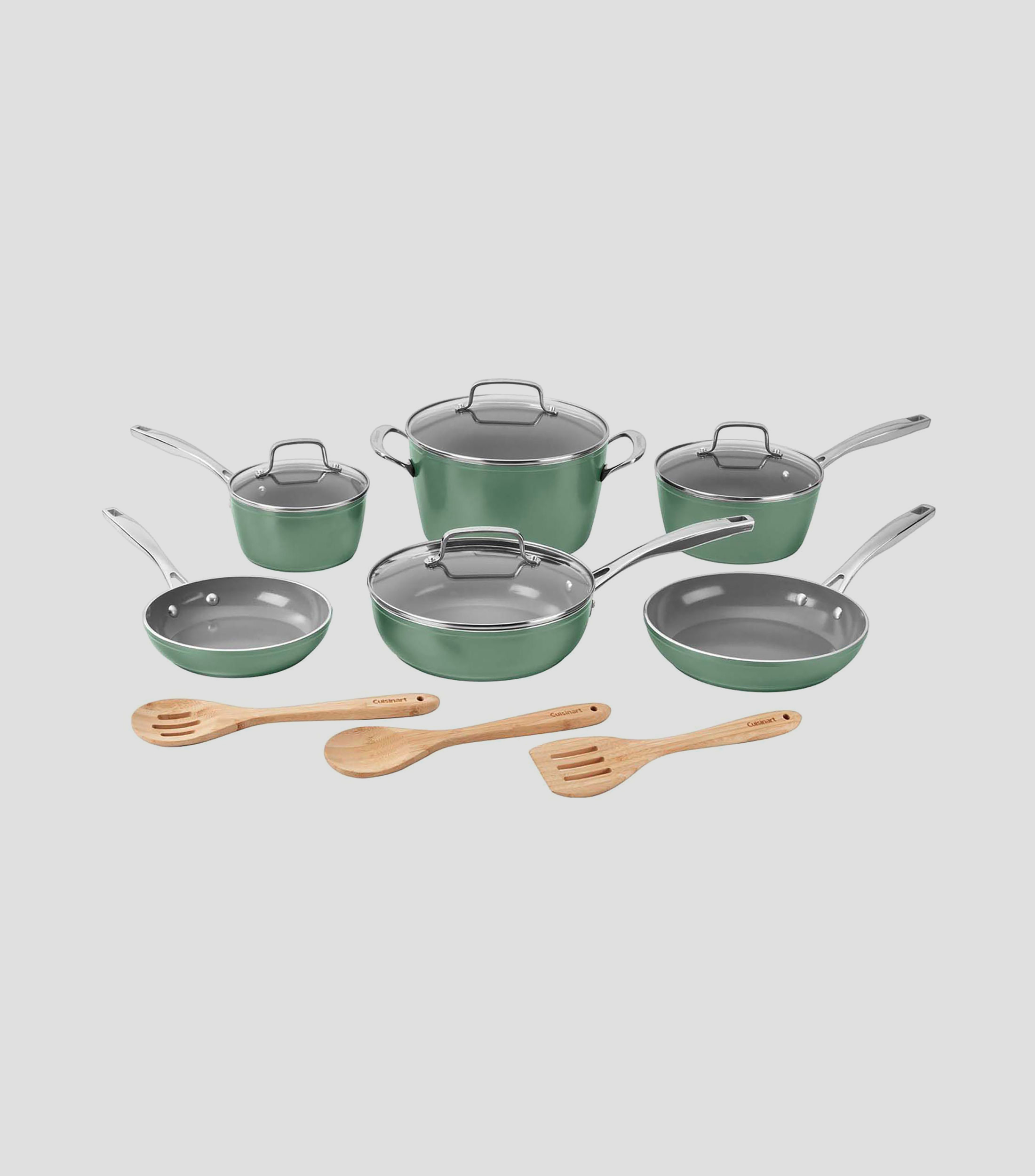 Batería de cocina en cerámica con 13 piezas