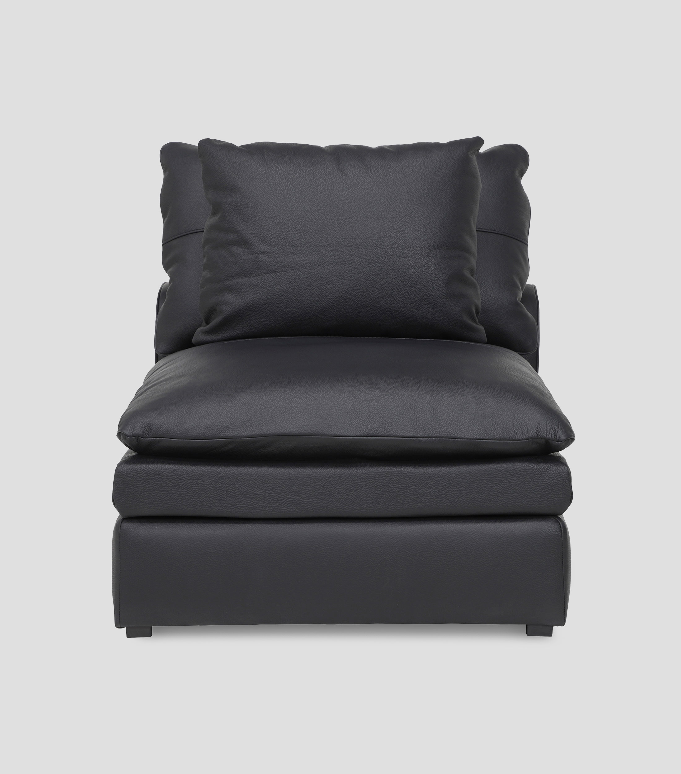 Sillón modular en piel Intimo Maxine Negro