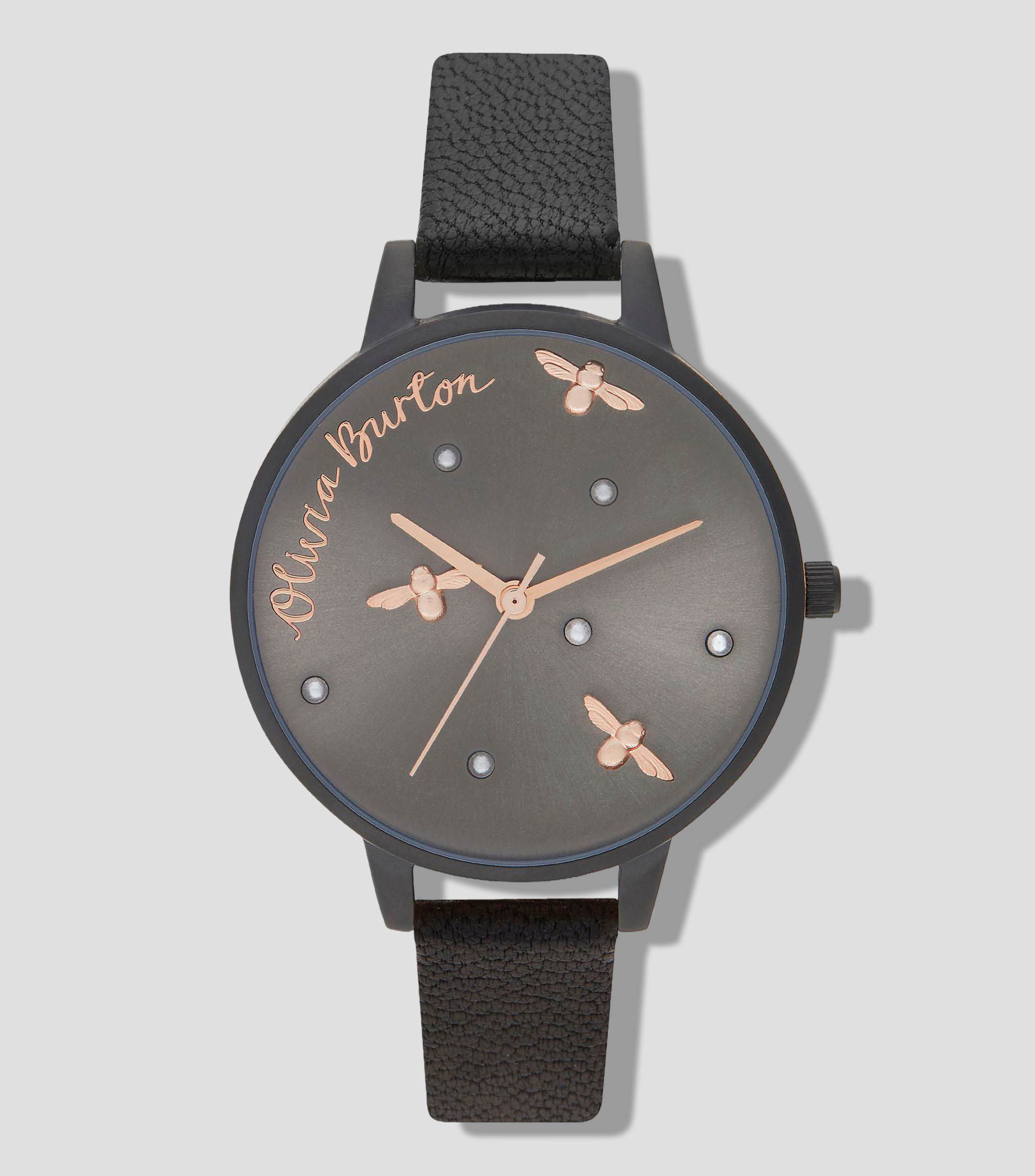 Reloj para mujer Pearly Queen Clásico Negro