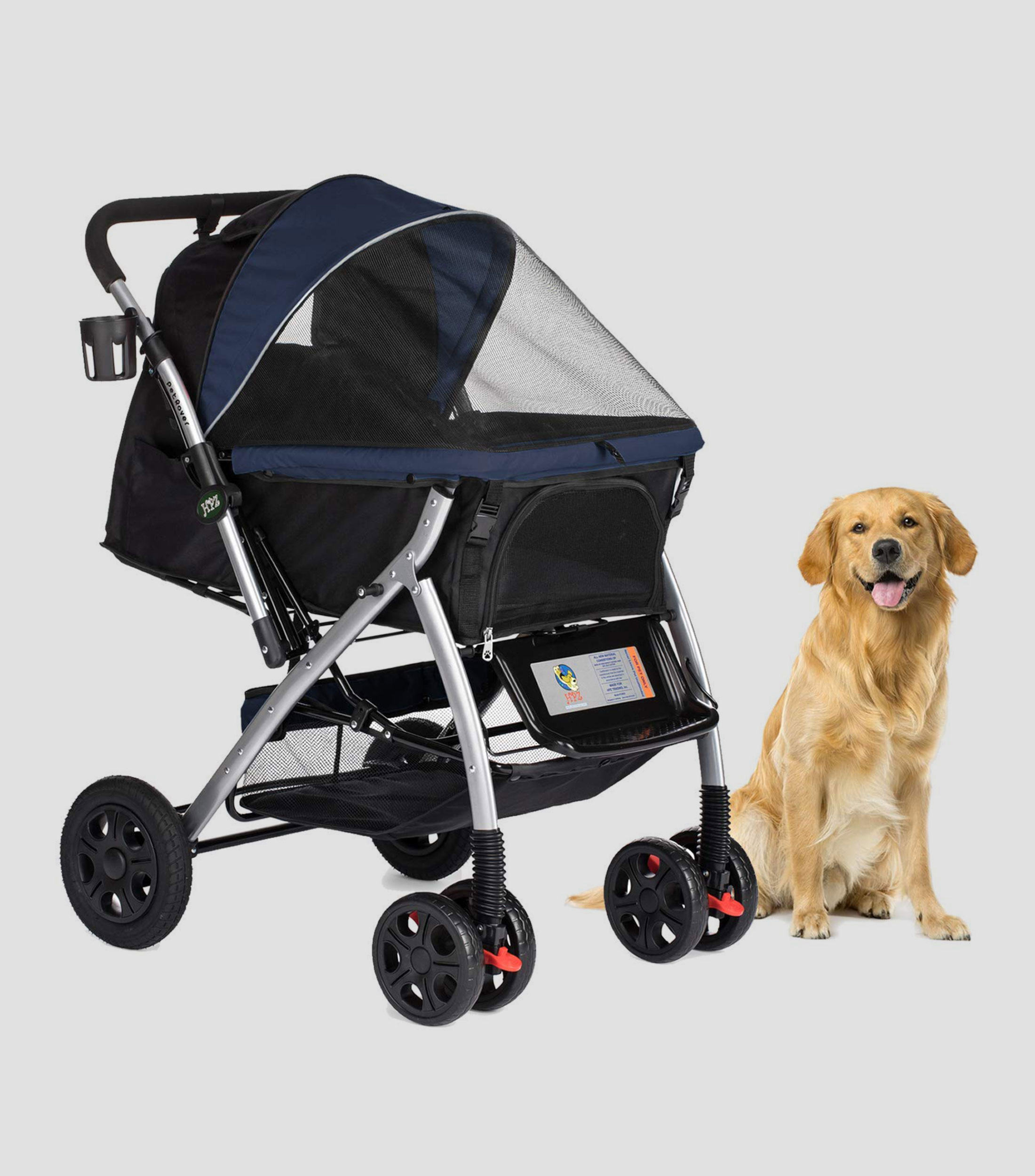 Carriola para Mascota Premium Azul