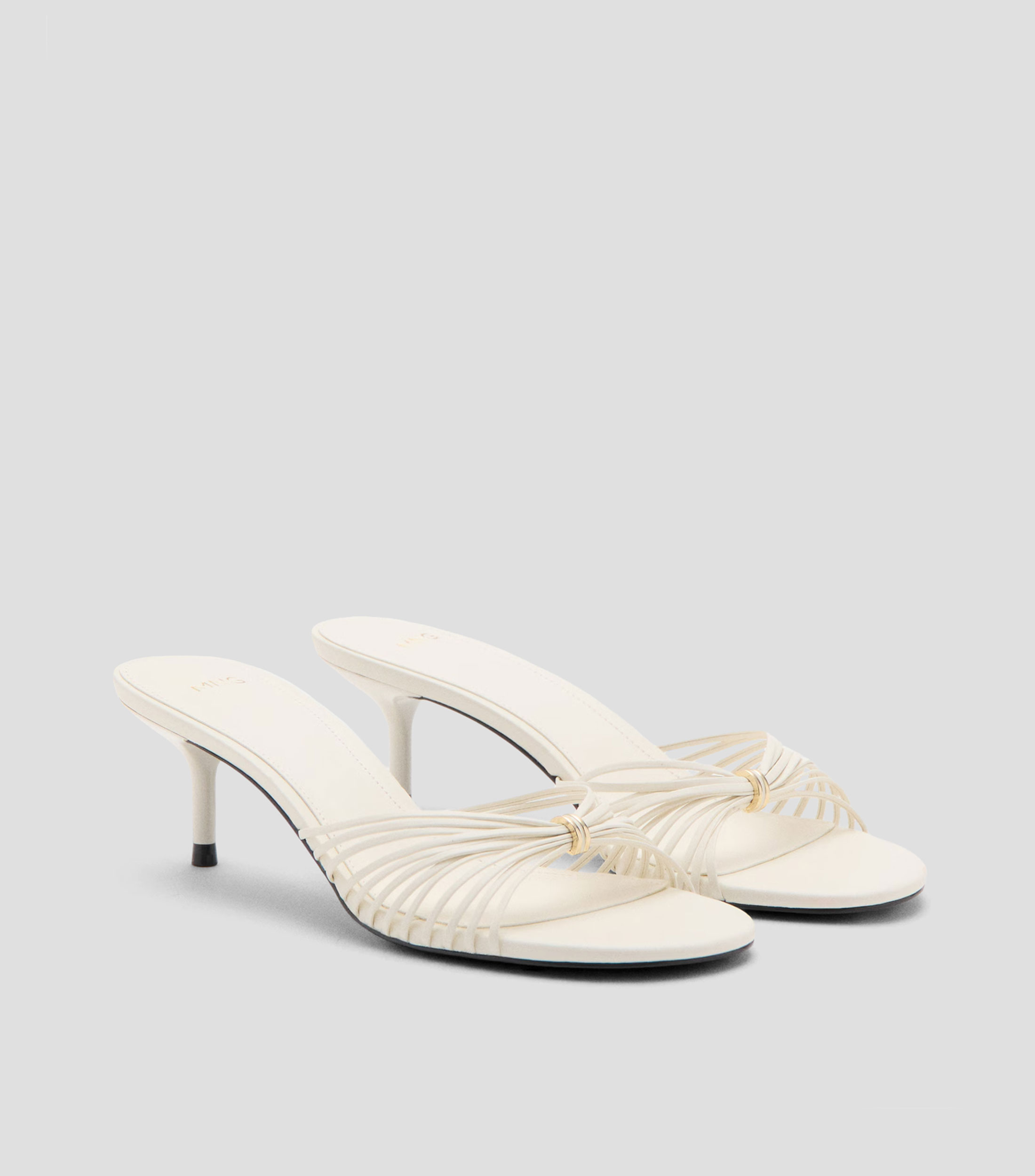 Sandalias con Tacón Bajo Delgado Mujer