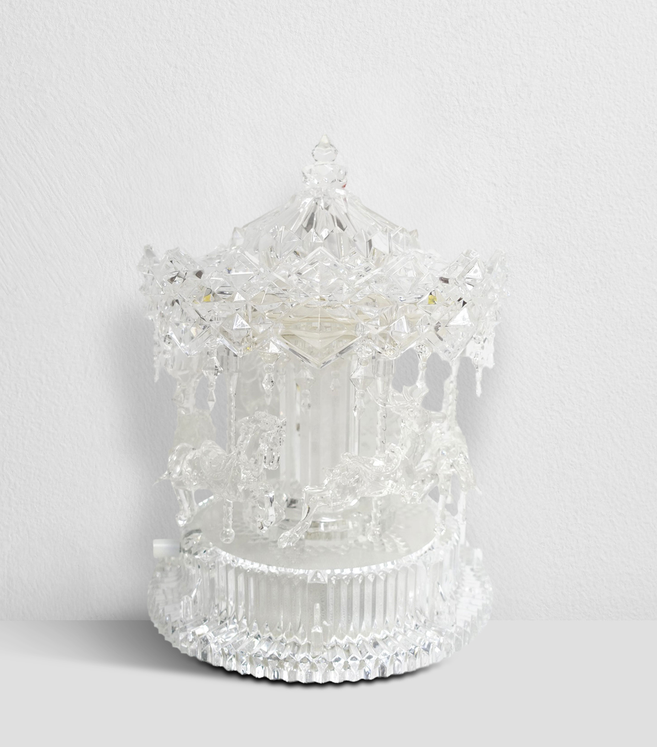Figura decorativa Navideña Carrusel con luz y música
