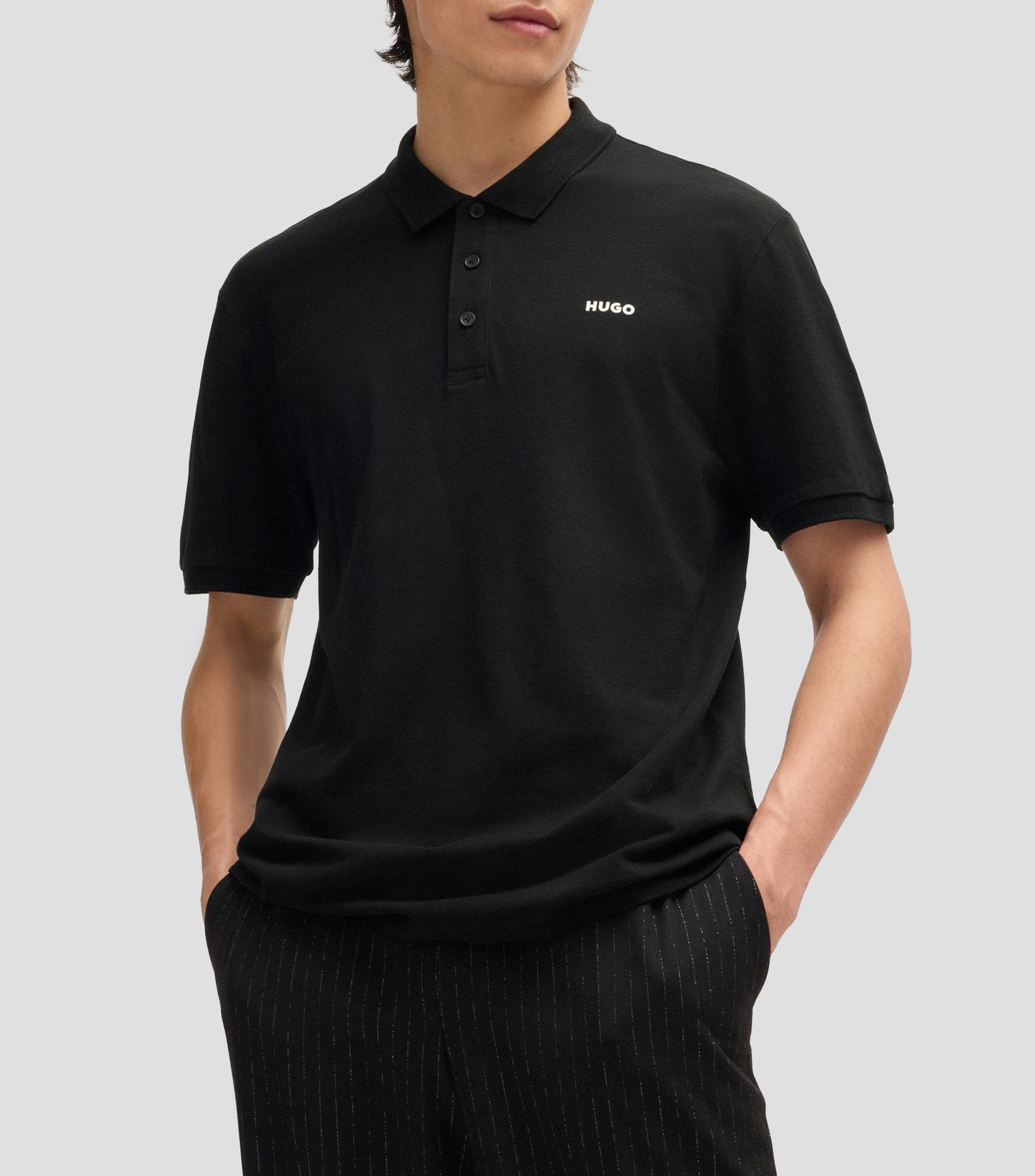 Playera tipo polo manga corta lisa Hombre