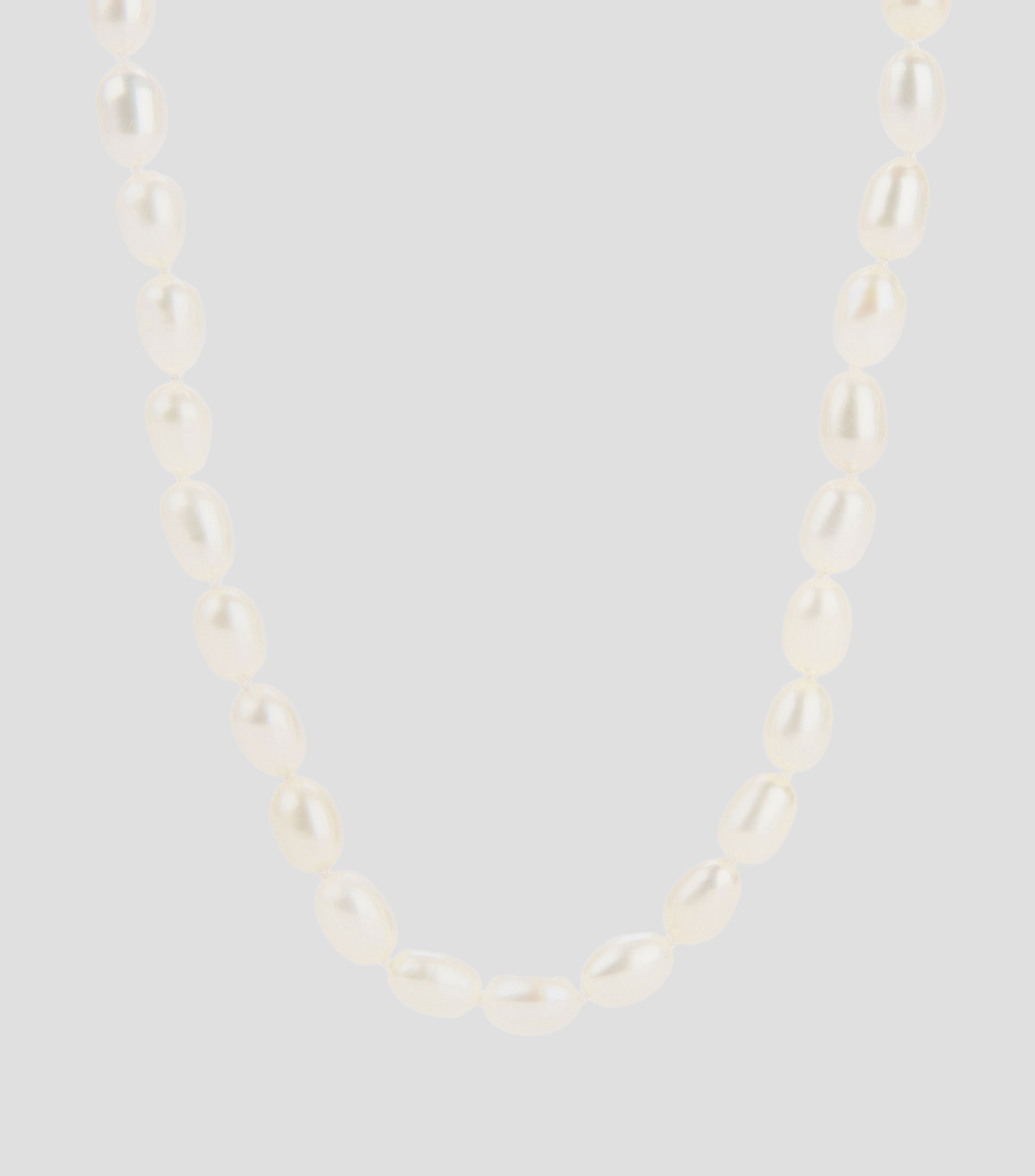 Collar de perlas cultivadas ovaladas Mujer
