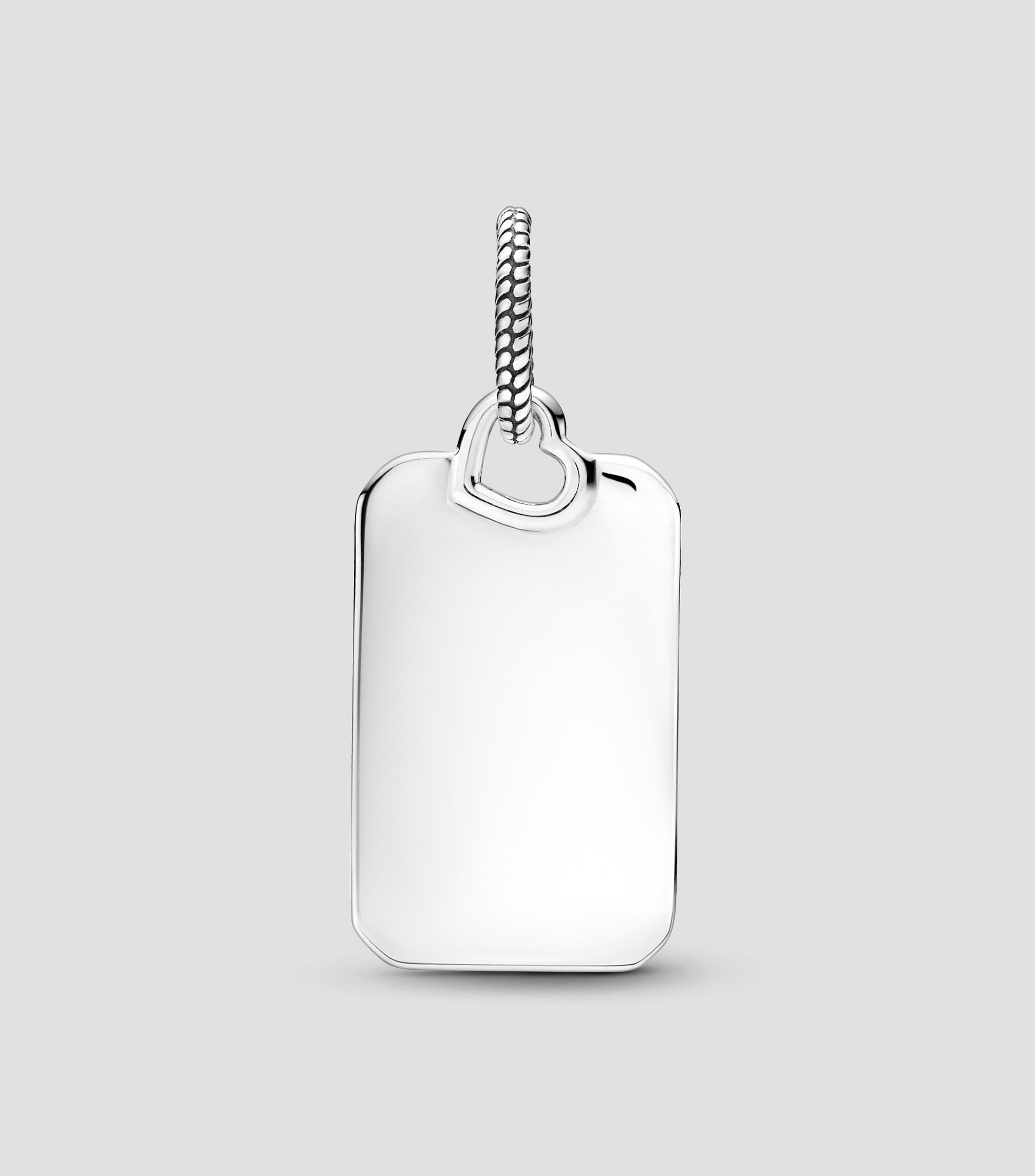 Dije rectangular en plata .925 Mujer
