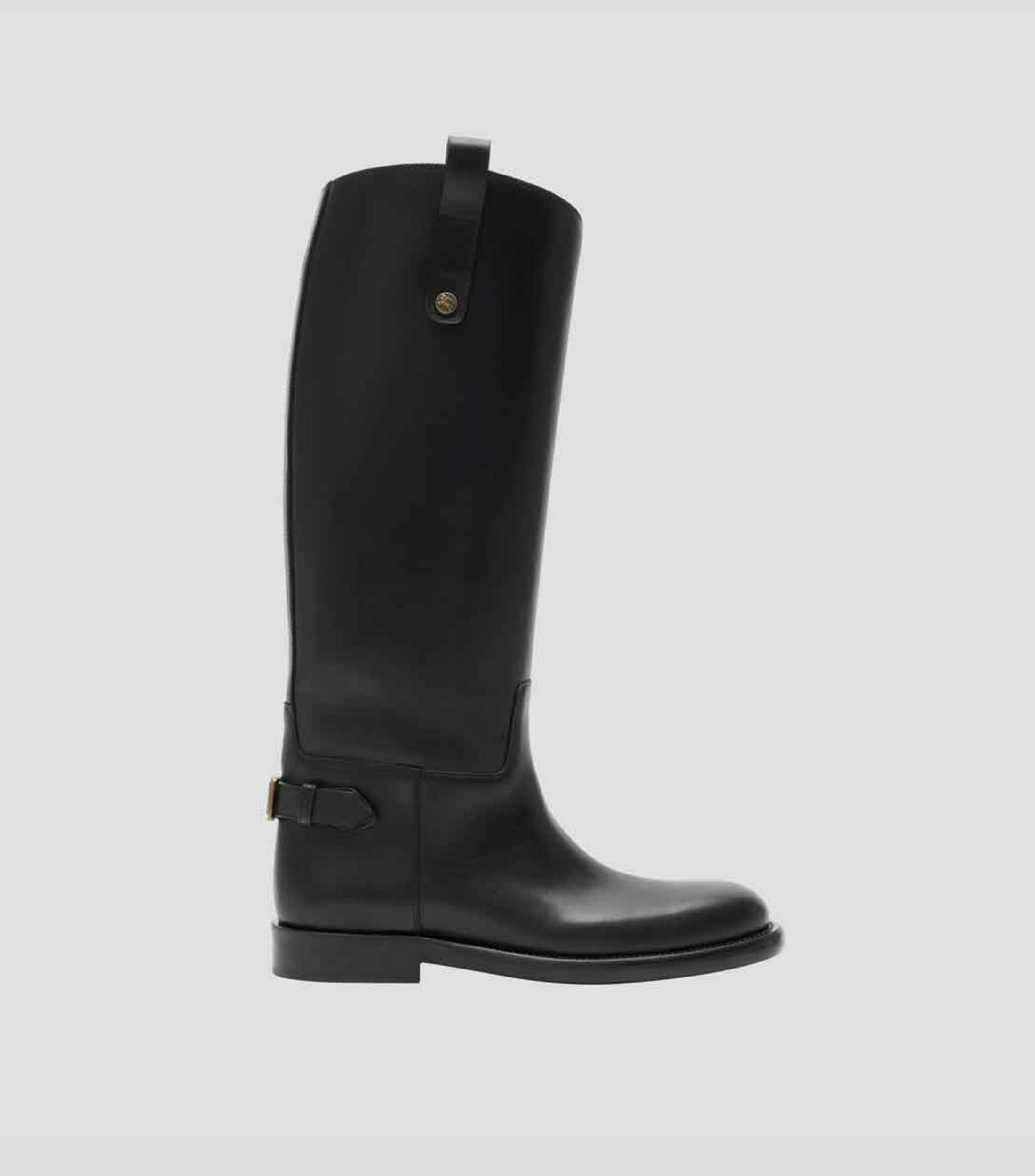 Botas Largas en piel planas Mujer
