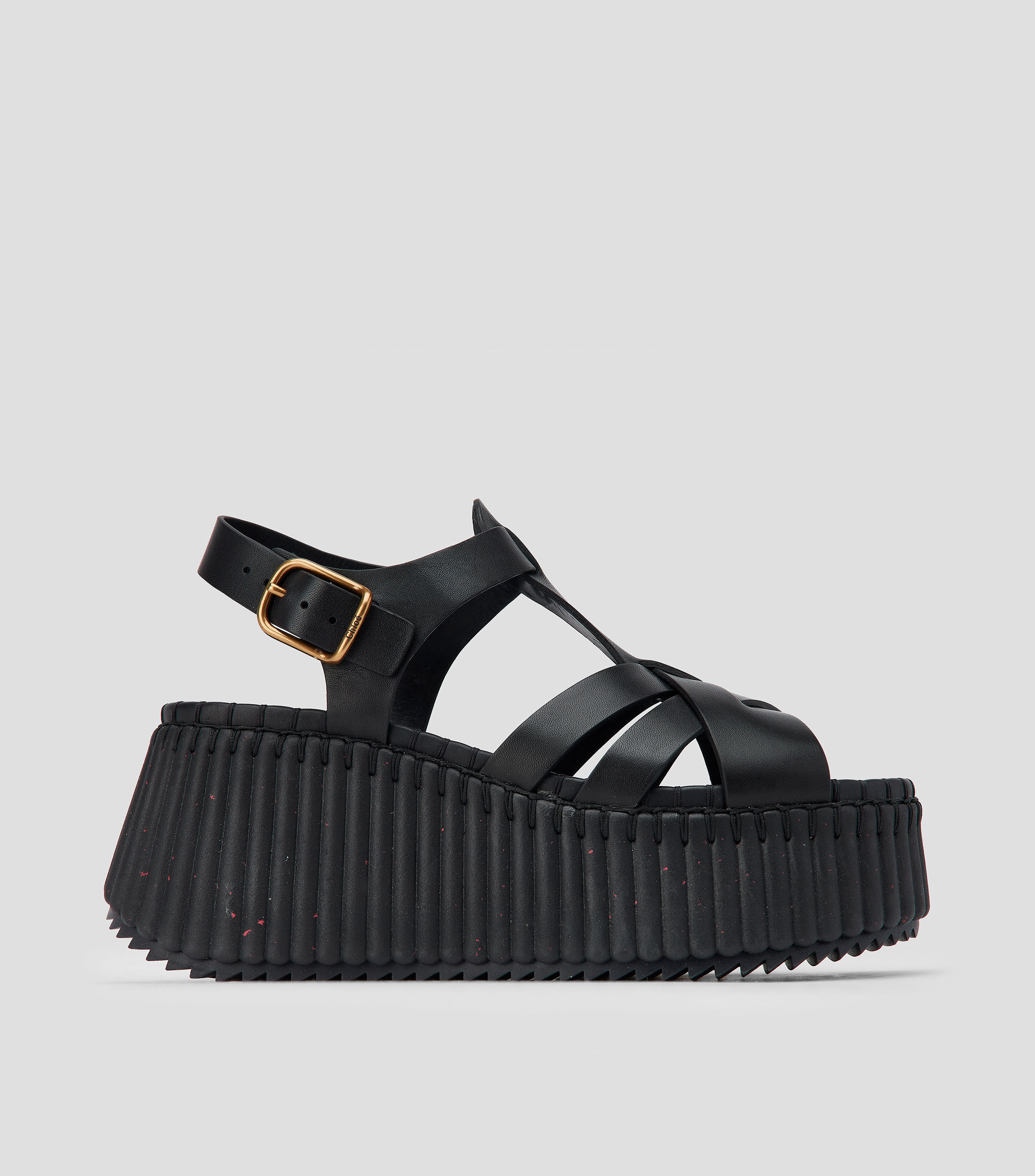 Sandalias con tacón alto de cuña y plataforma Nama Mujer