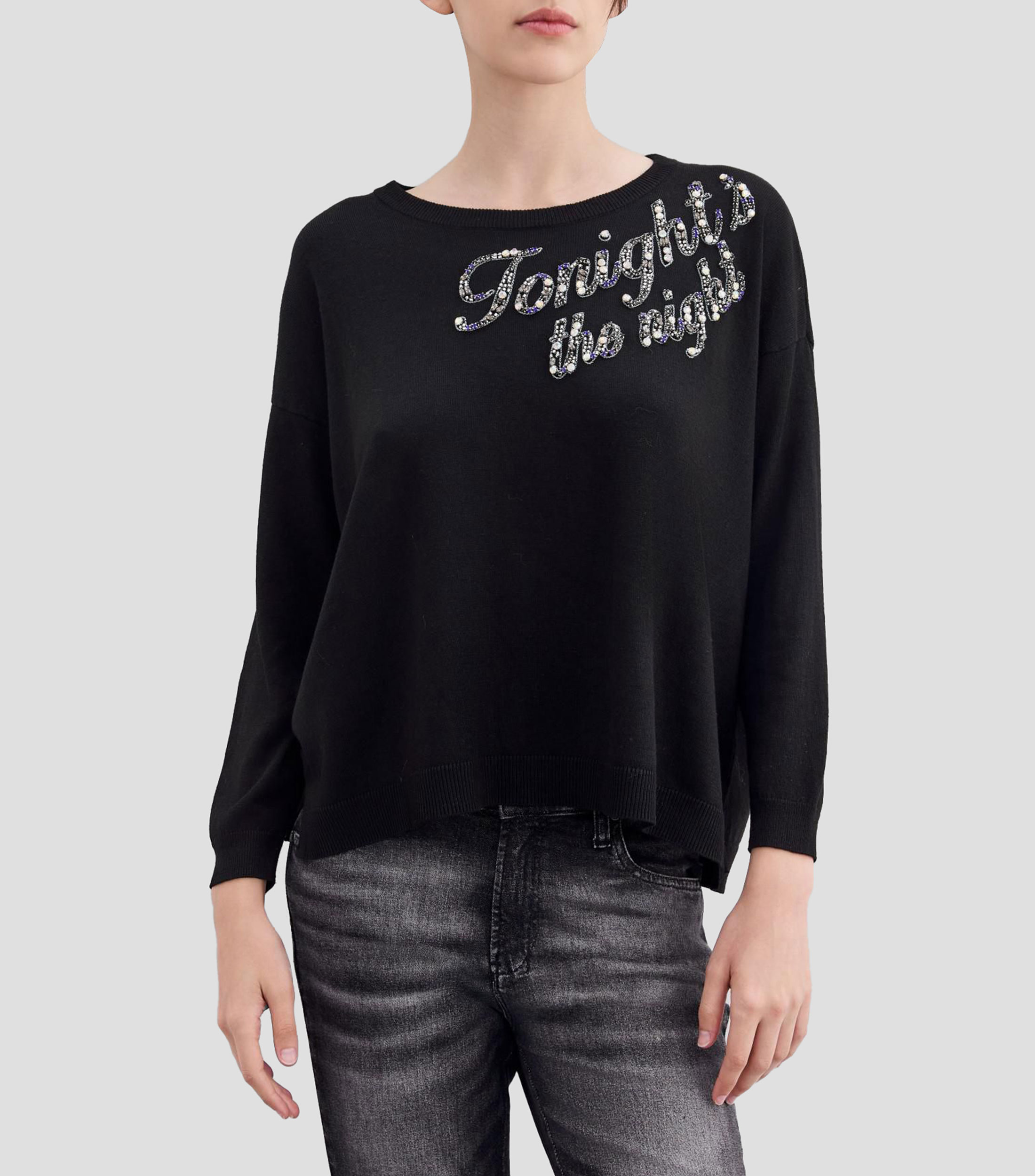 Suéter cuello redondo Mujer
