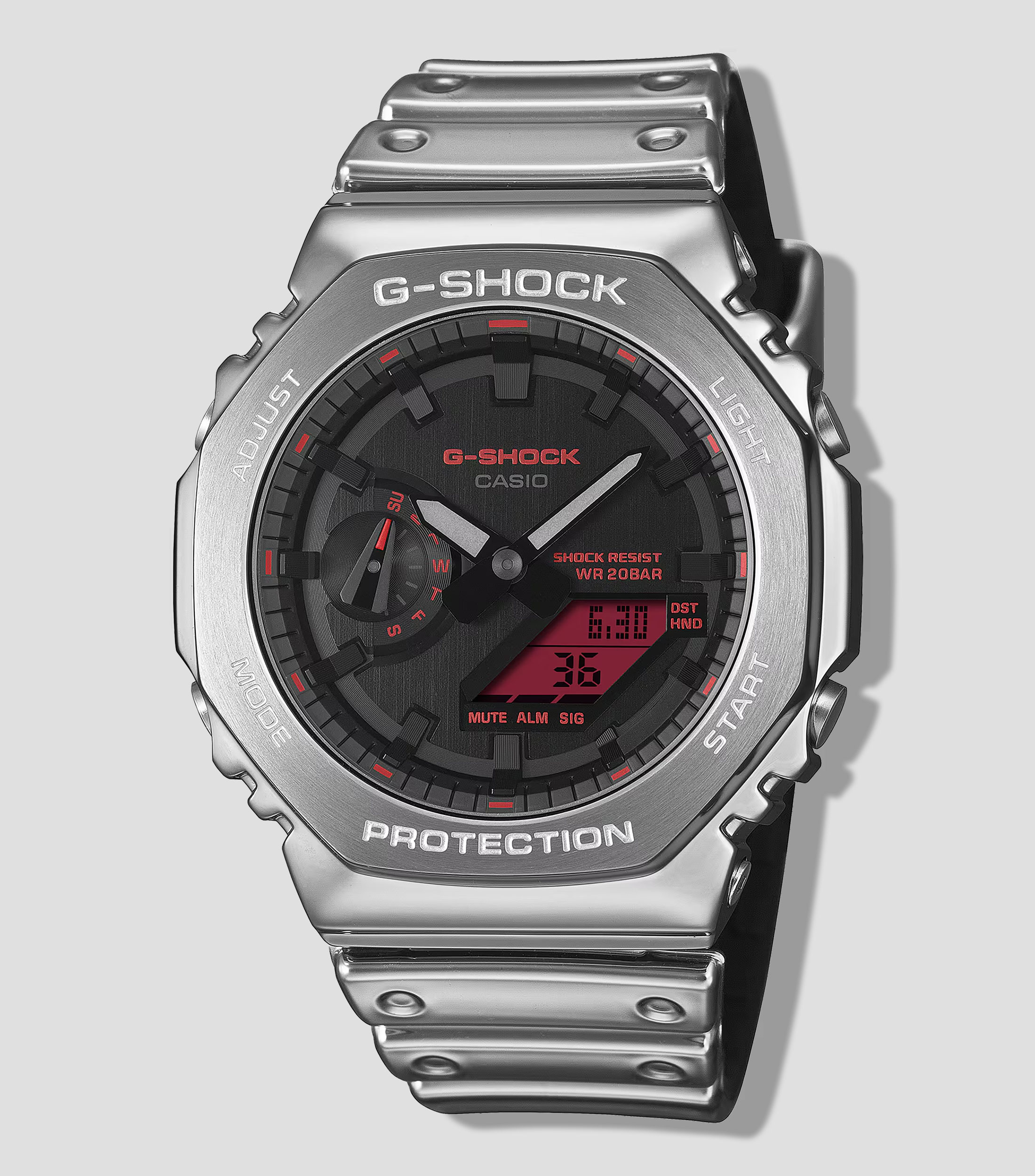 Reloj para Hombre G-SHOCK casual Negro, Plateado