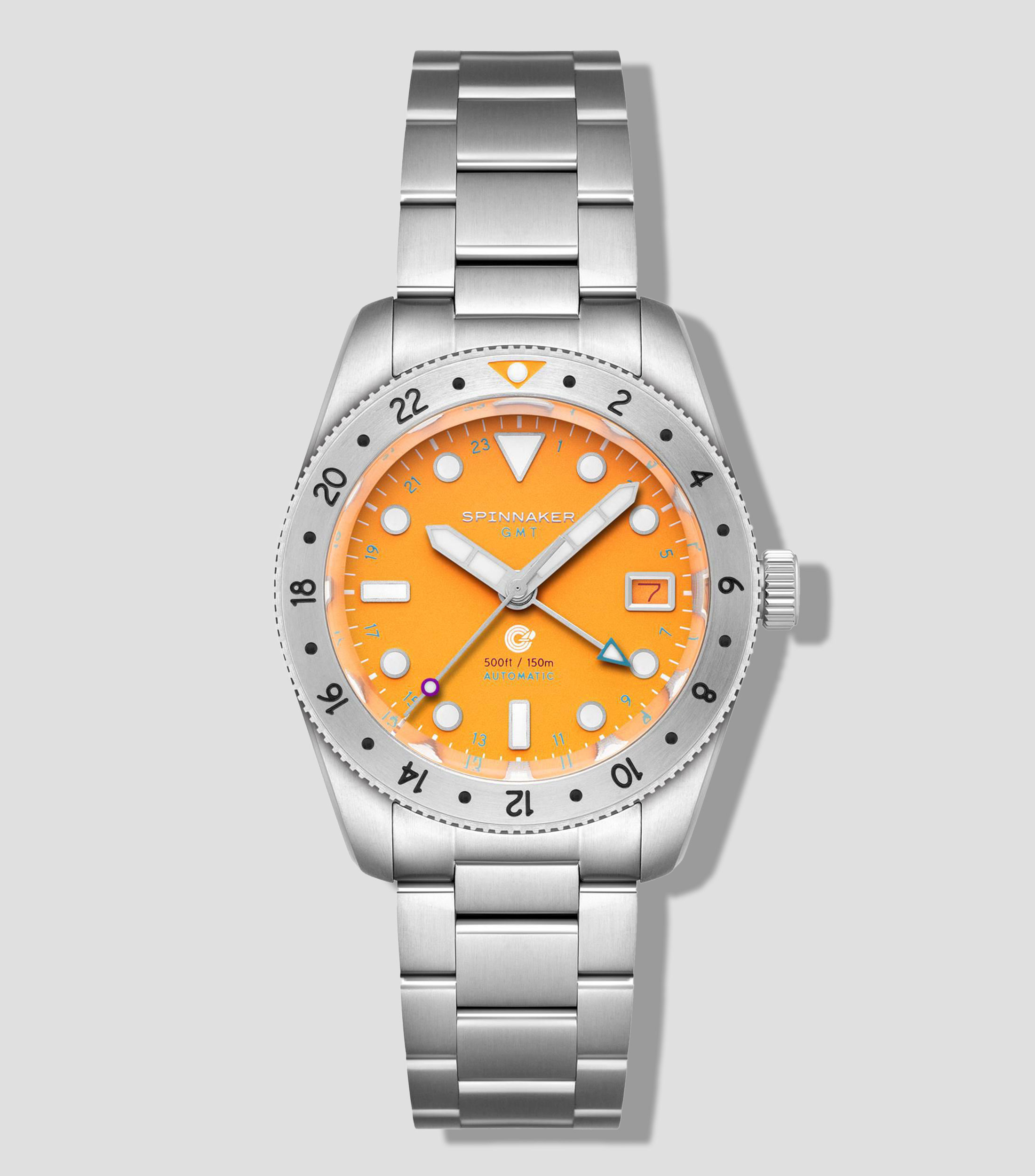 Reloj para hombre Croft 39 GMT Casual Plateado