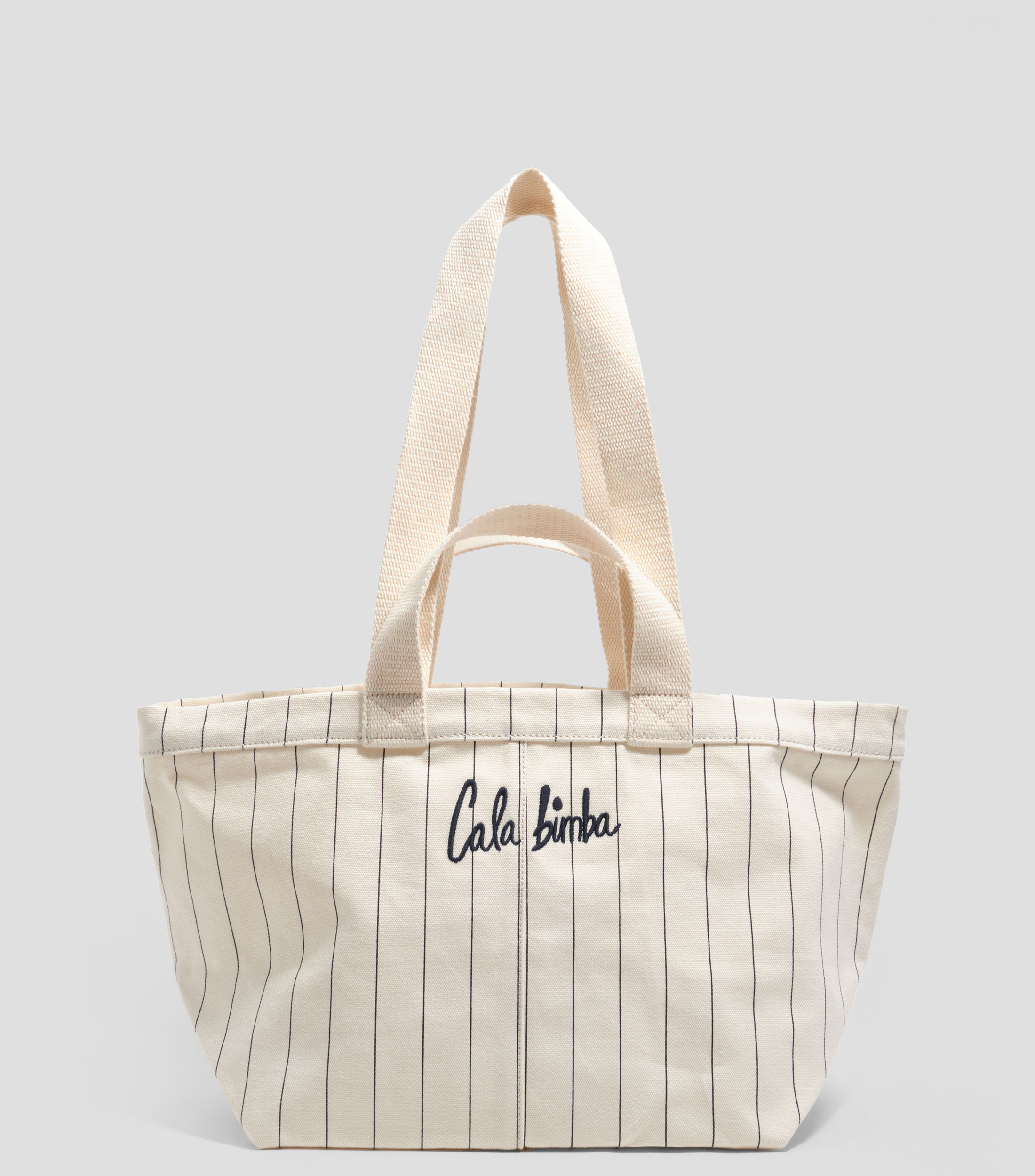 Bolso tote a rayas Mujer