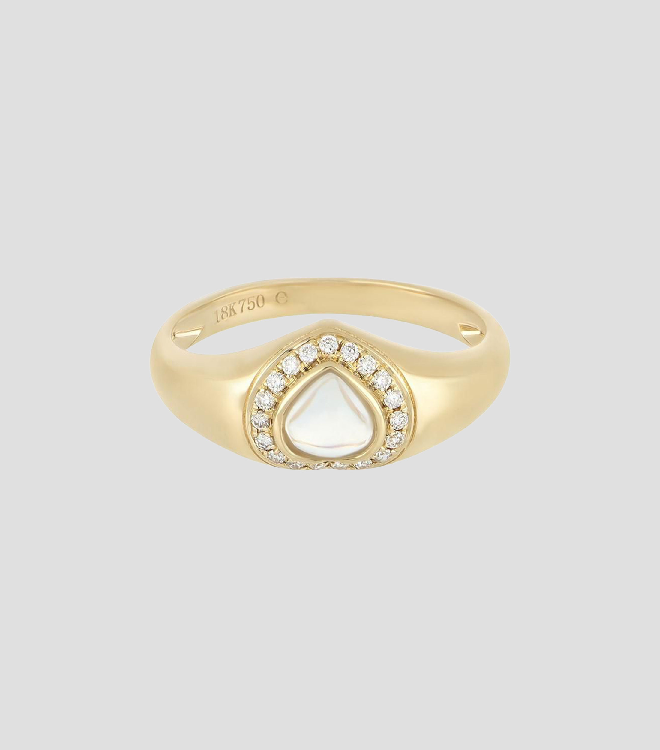 Anillo en Oro de 18 Kilates con Piedras Mujer