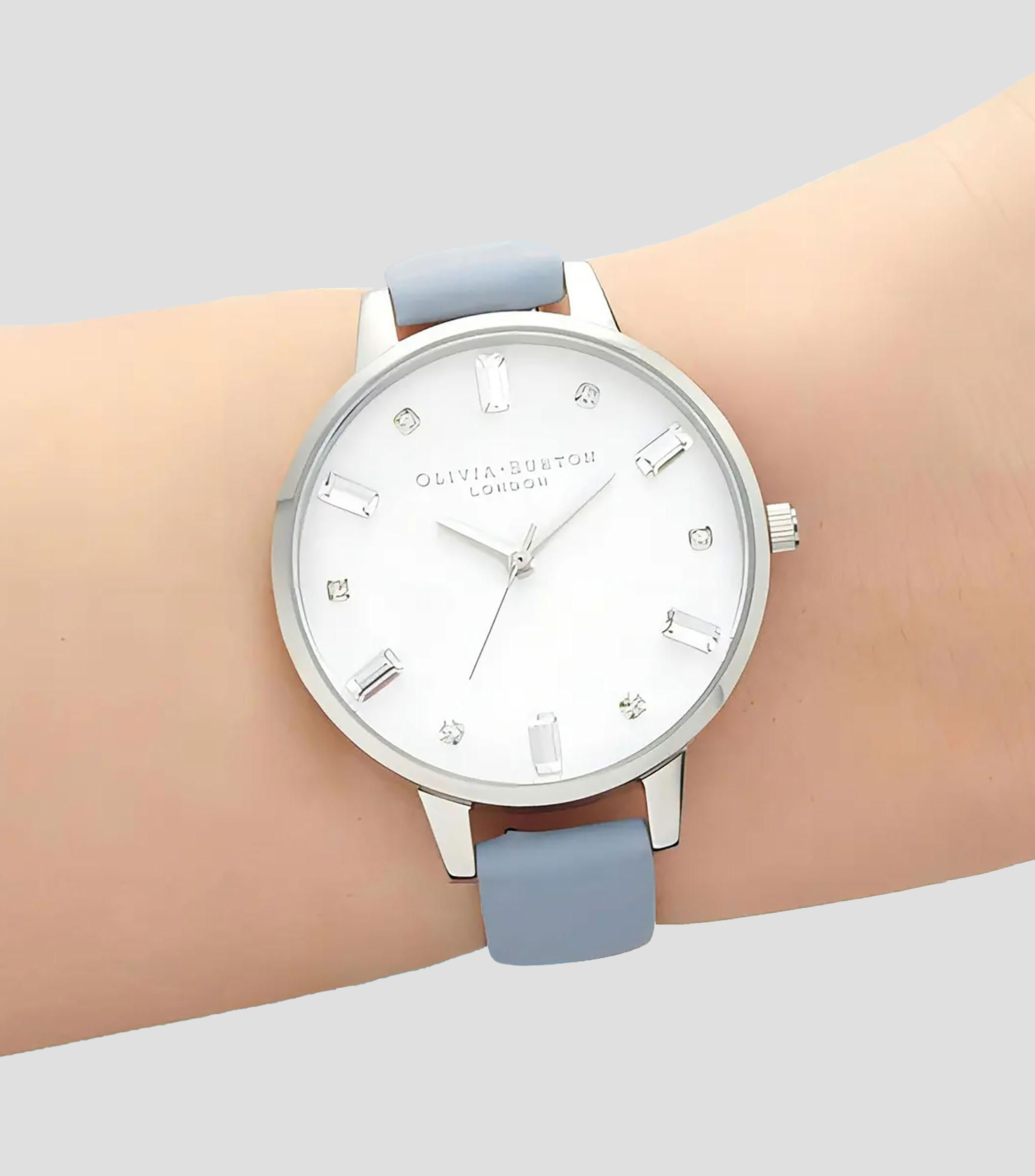 Reloj para Mujer Bejewelled Casual Plateado