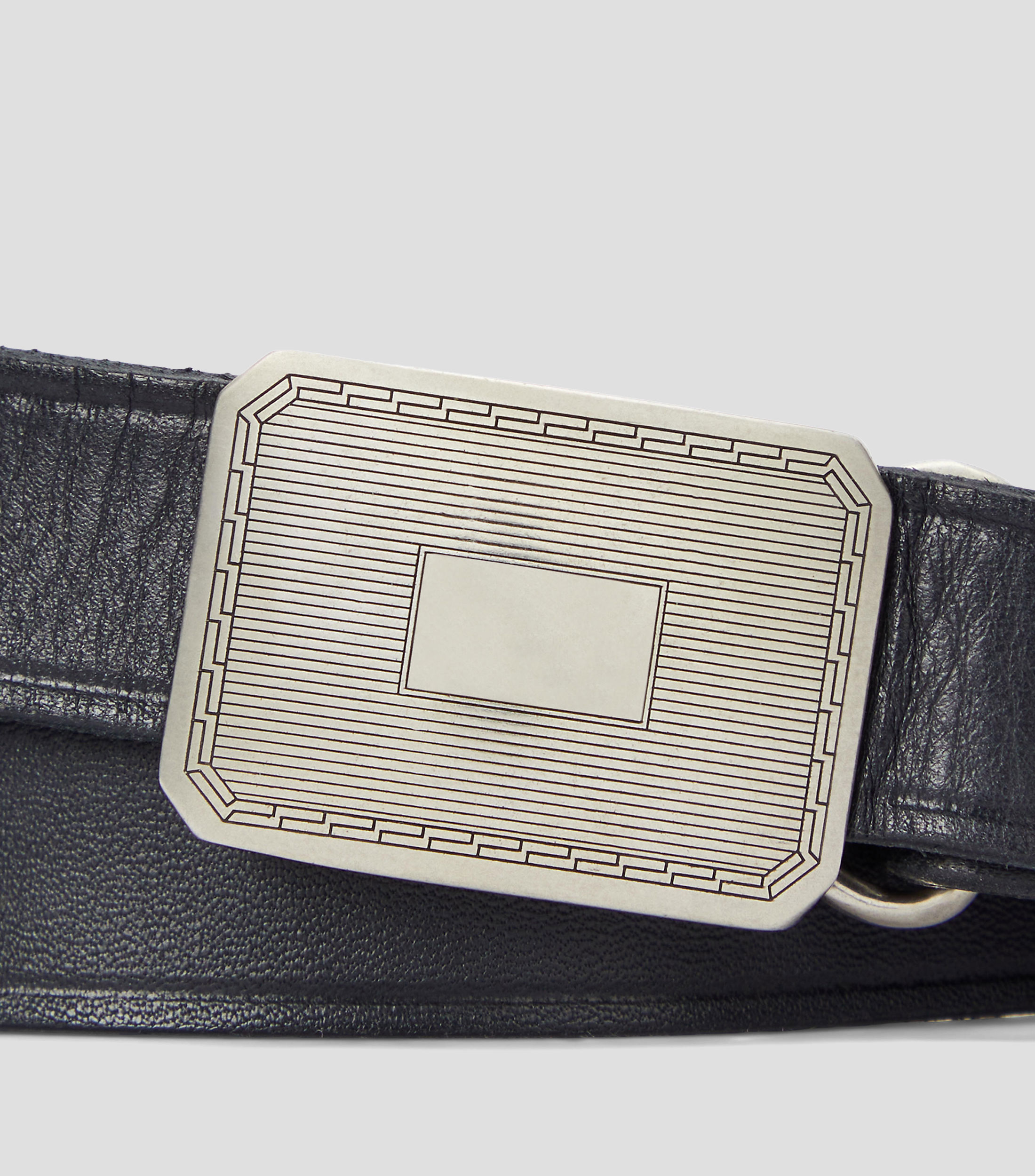 Cinturón reversible en piel casual Hombre