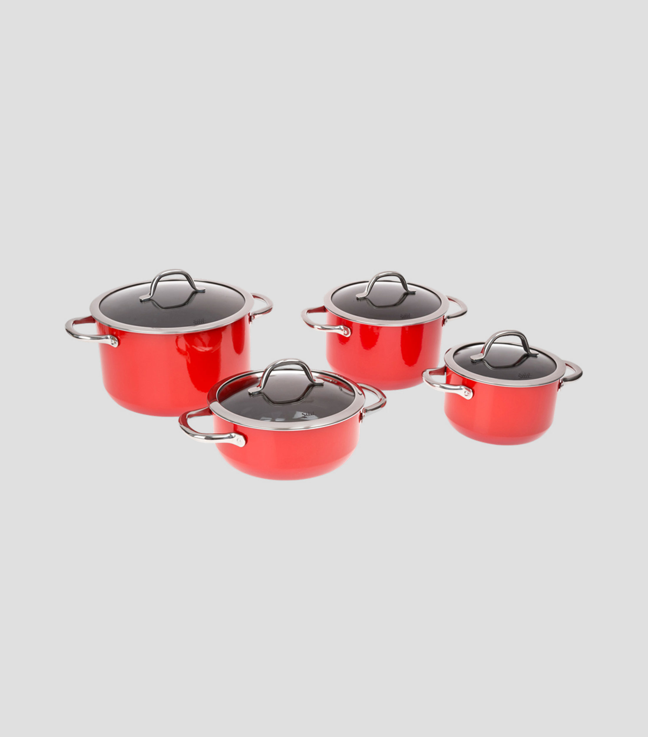 Set 4 Ollas en acero
