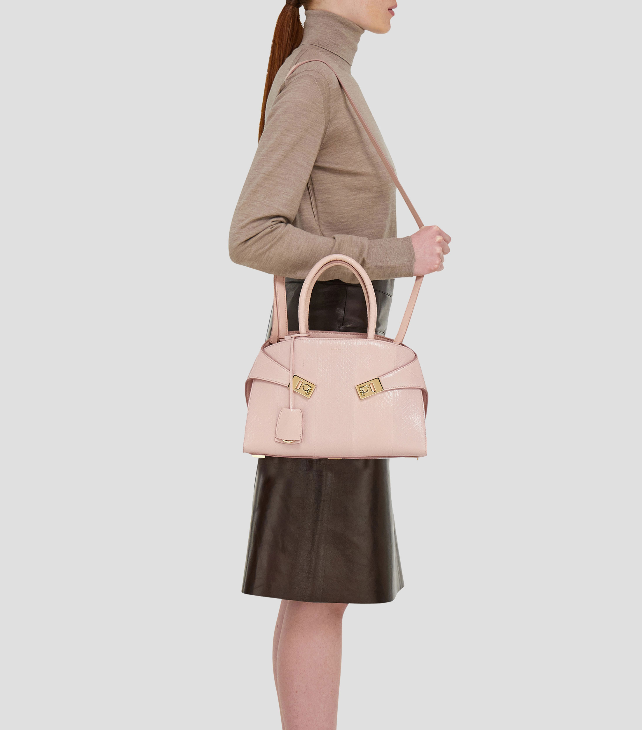 Bolsa Top Handle rosa claro Mujer