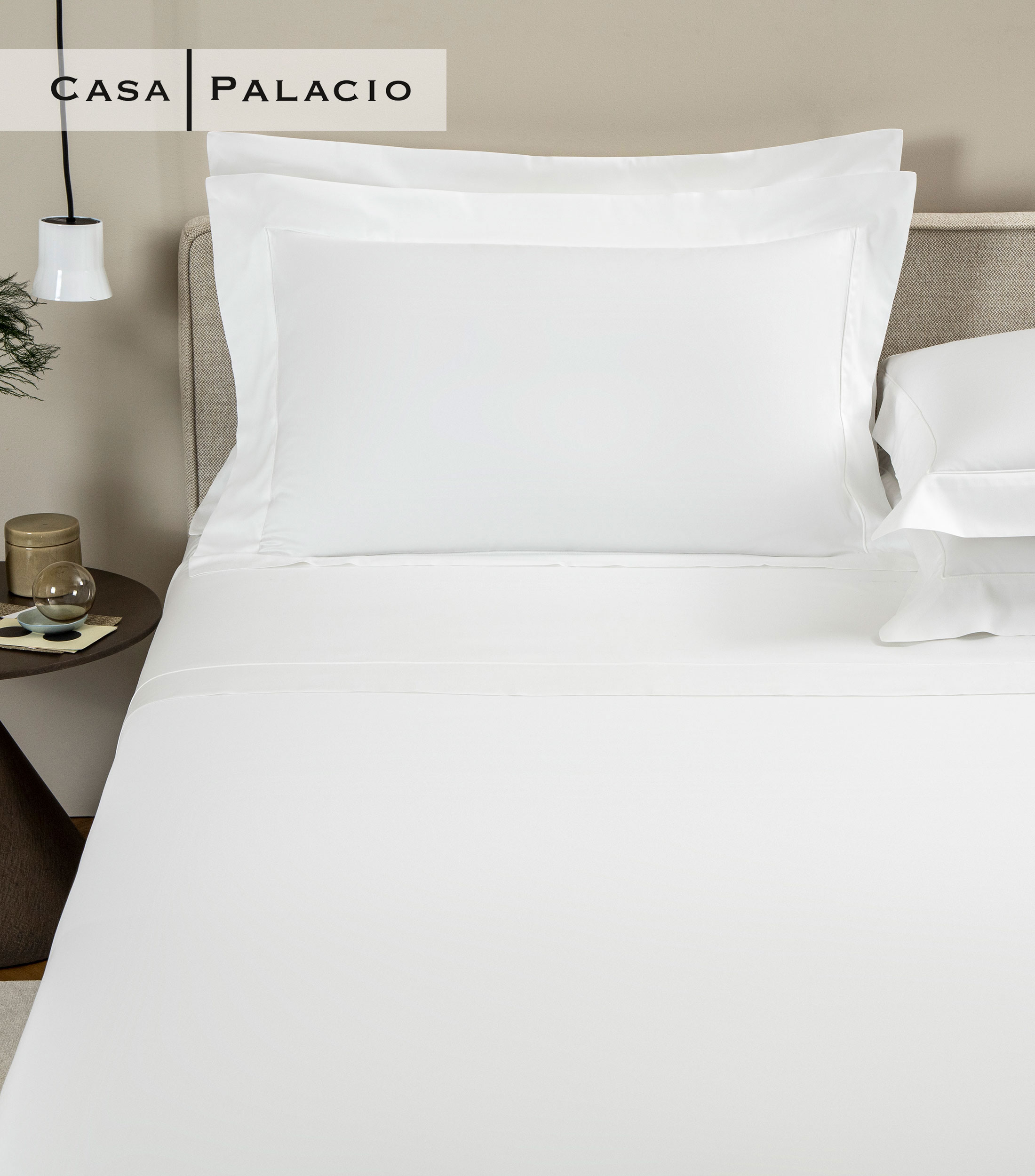 Juego de sabanas Queen Size de algodon Grace Blanco