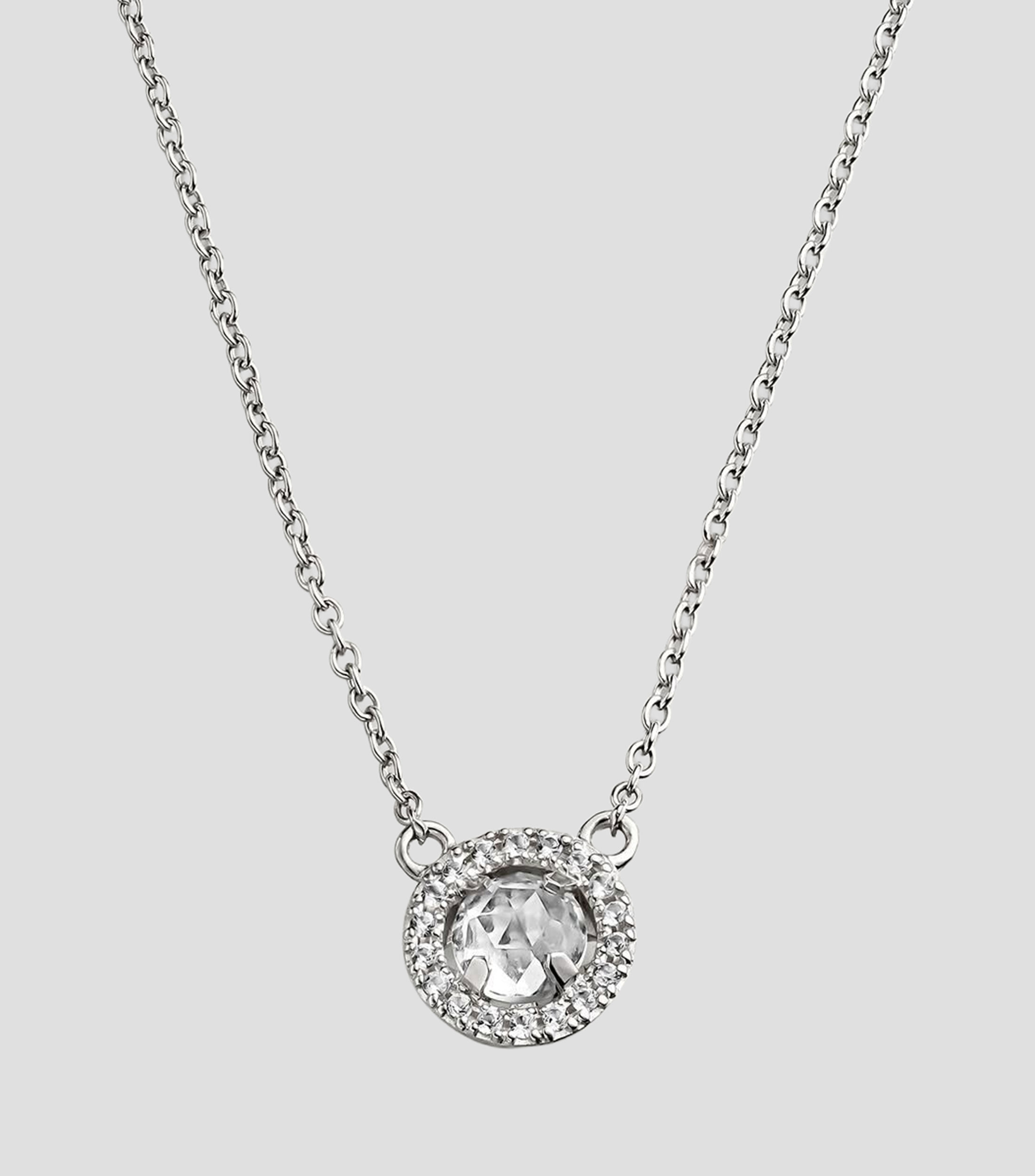 Collar en plata .925 con topacio zafiros Mujer