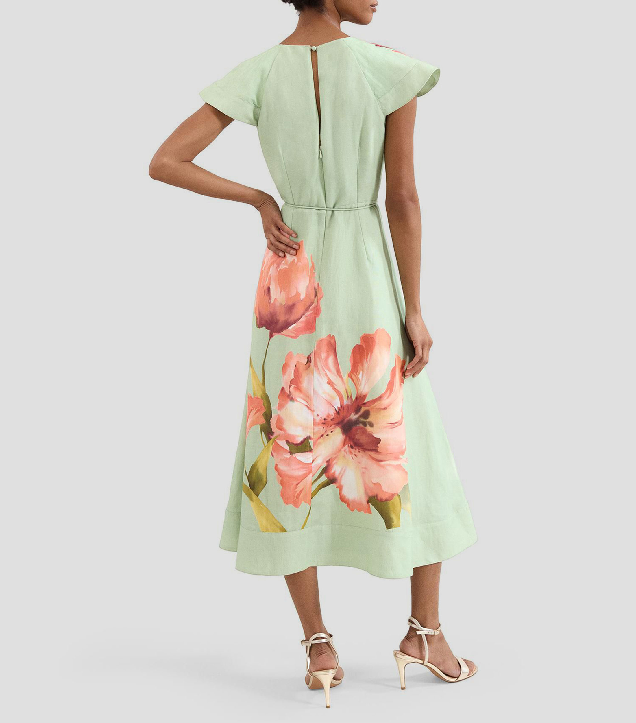 Vestido midi con estampado Matilda Mujer