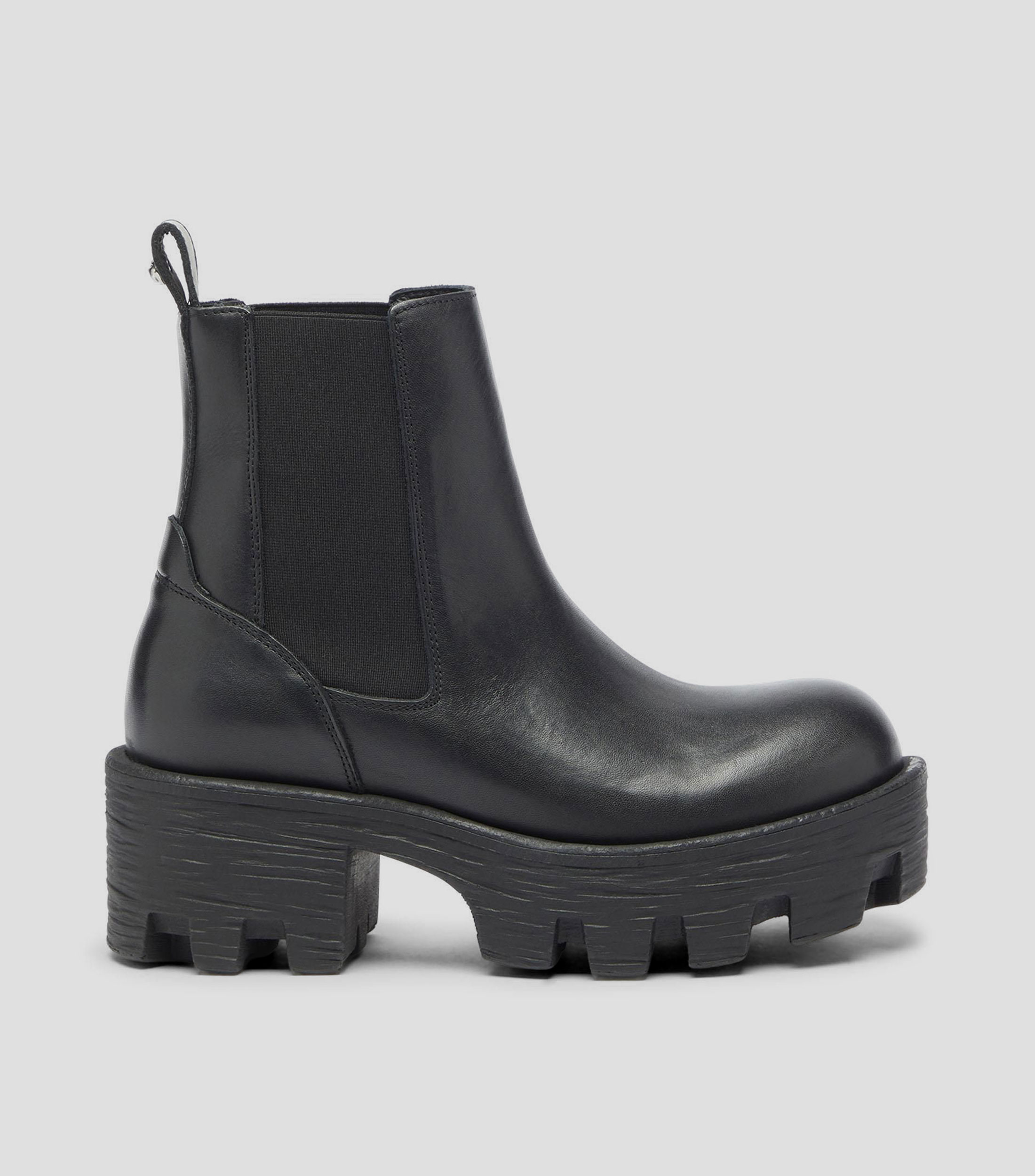Botas con tacón medio media luna Mujer