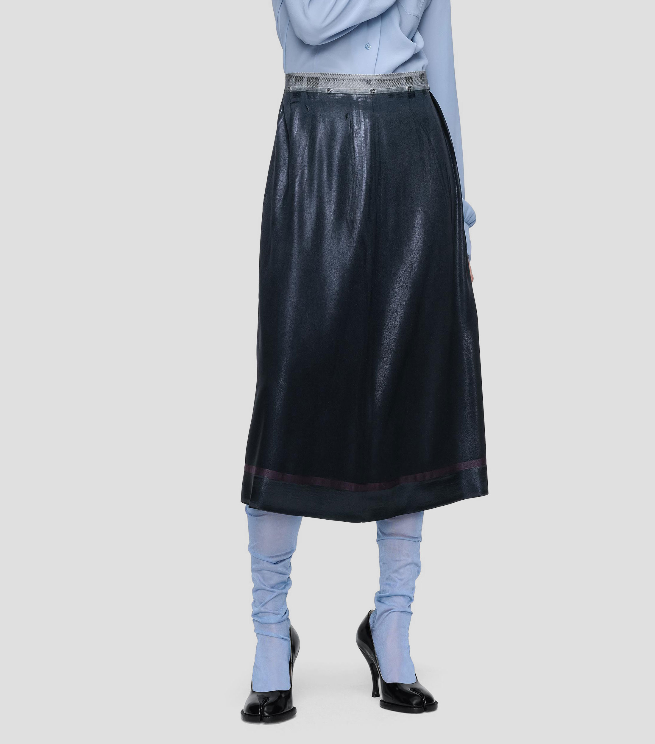 Falda midi de corte recto de diseño fantasía Mujer