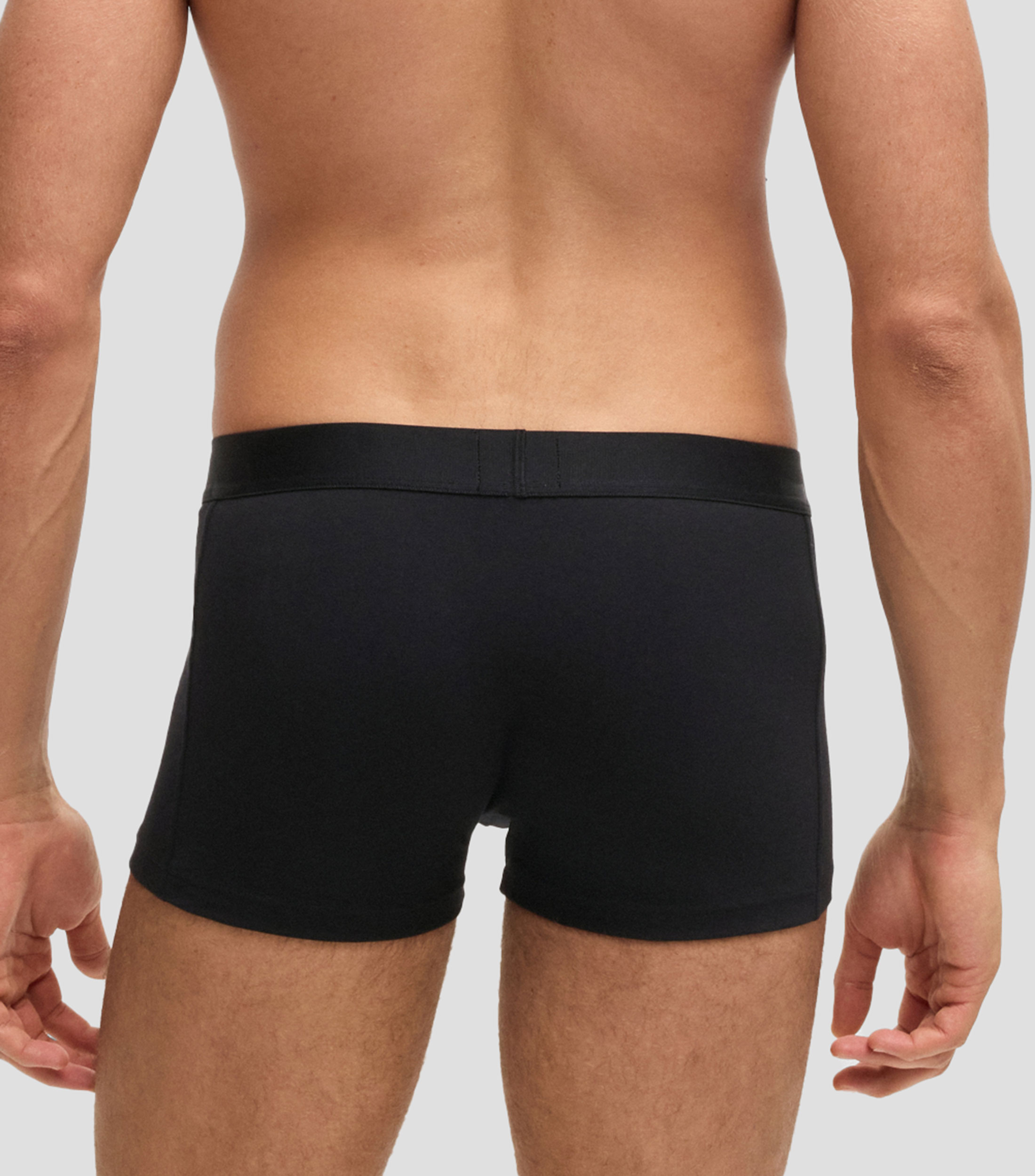 Paquete de tres boxers BOSS de algodon elastico con logo en la cintura Hombre