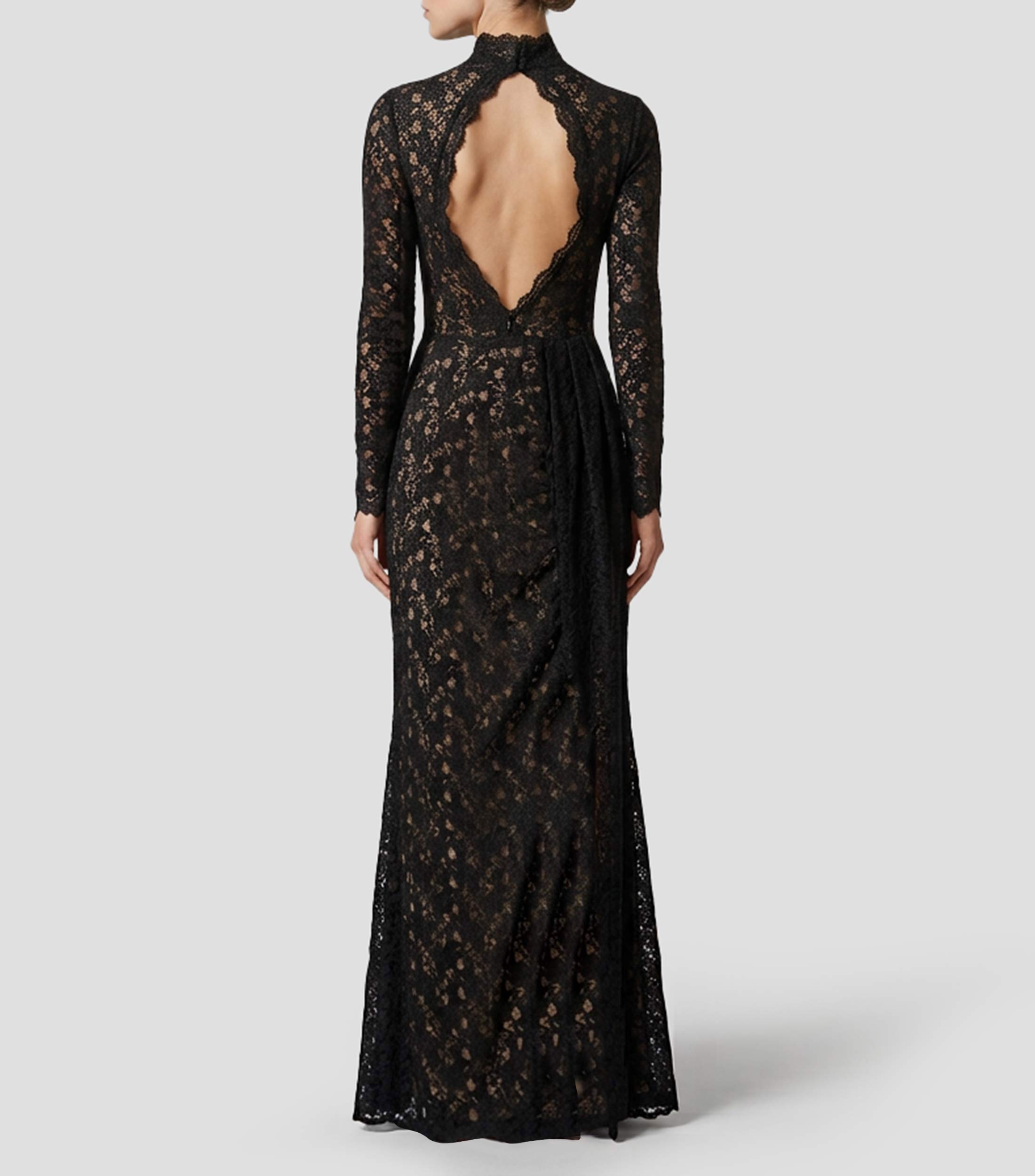 Vestido de Fiesta largo manga larga fantasía Mujer