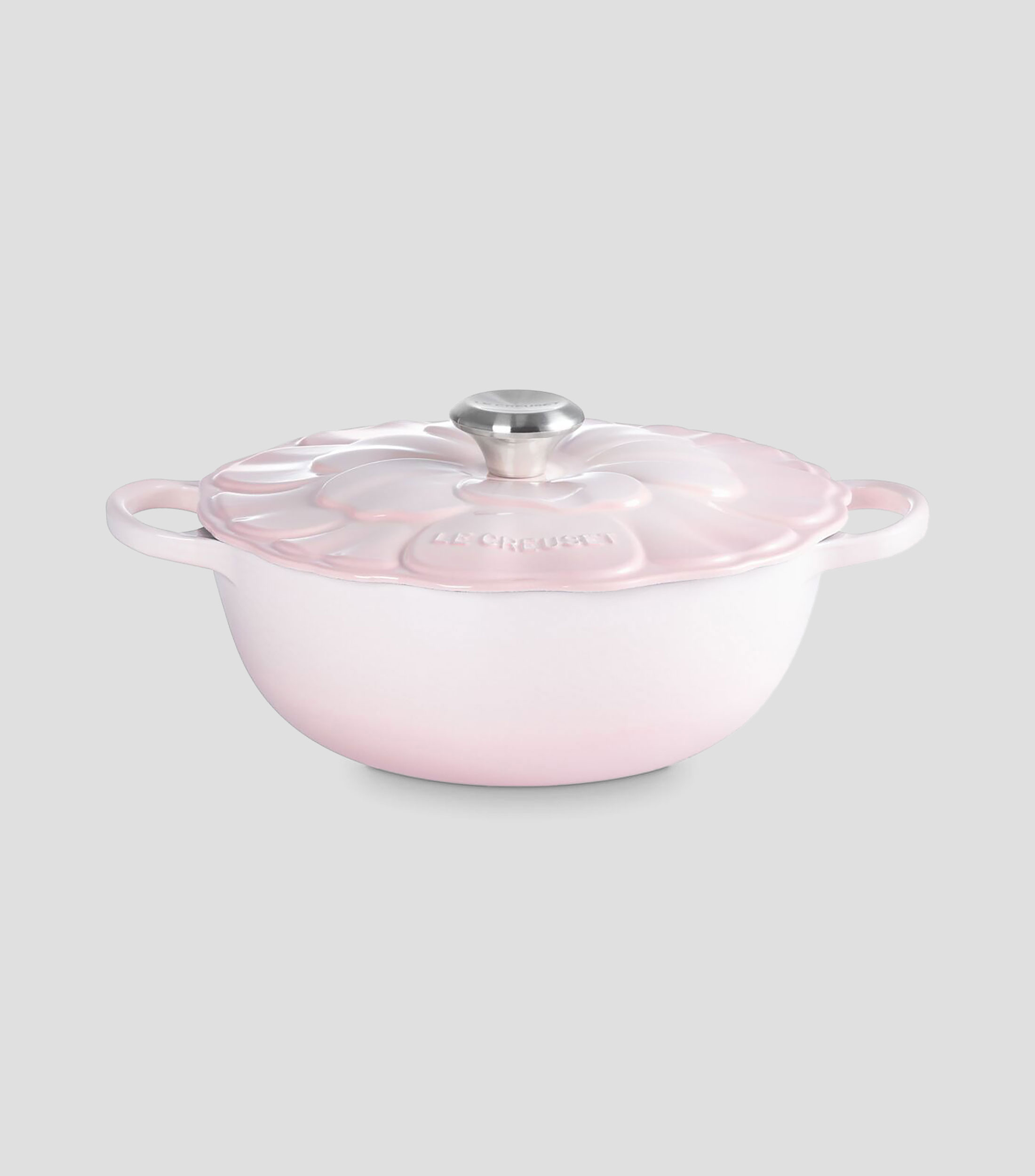 Olla en hierro colado Marmita Pétalos 4.1 L rosa