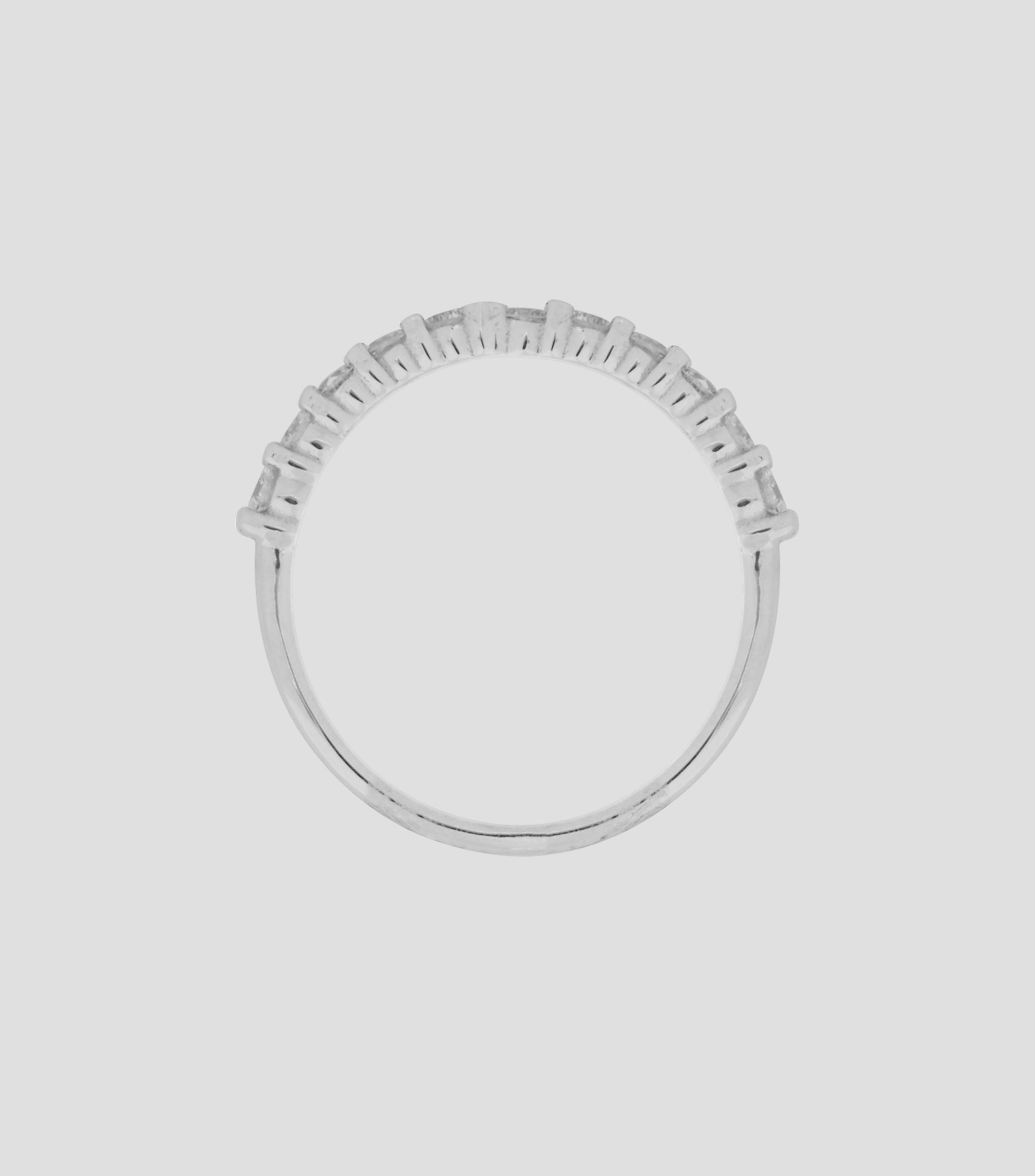 Anillo en oro blanco de 14 Kts Mujer
