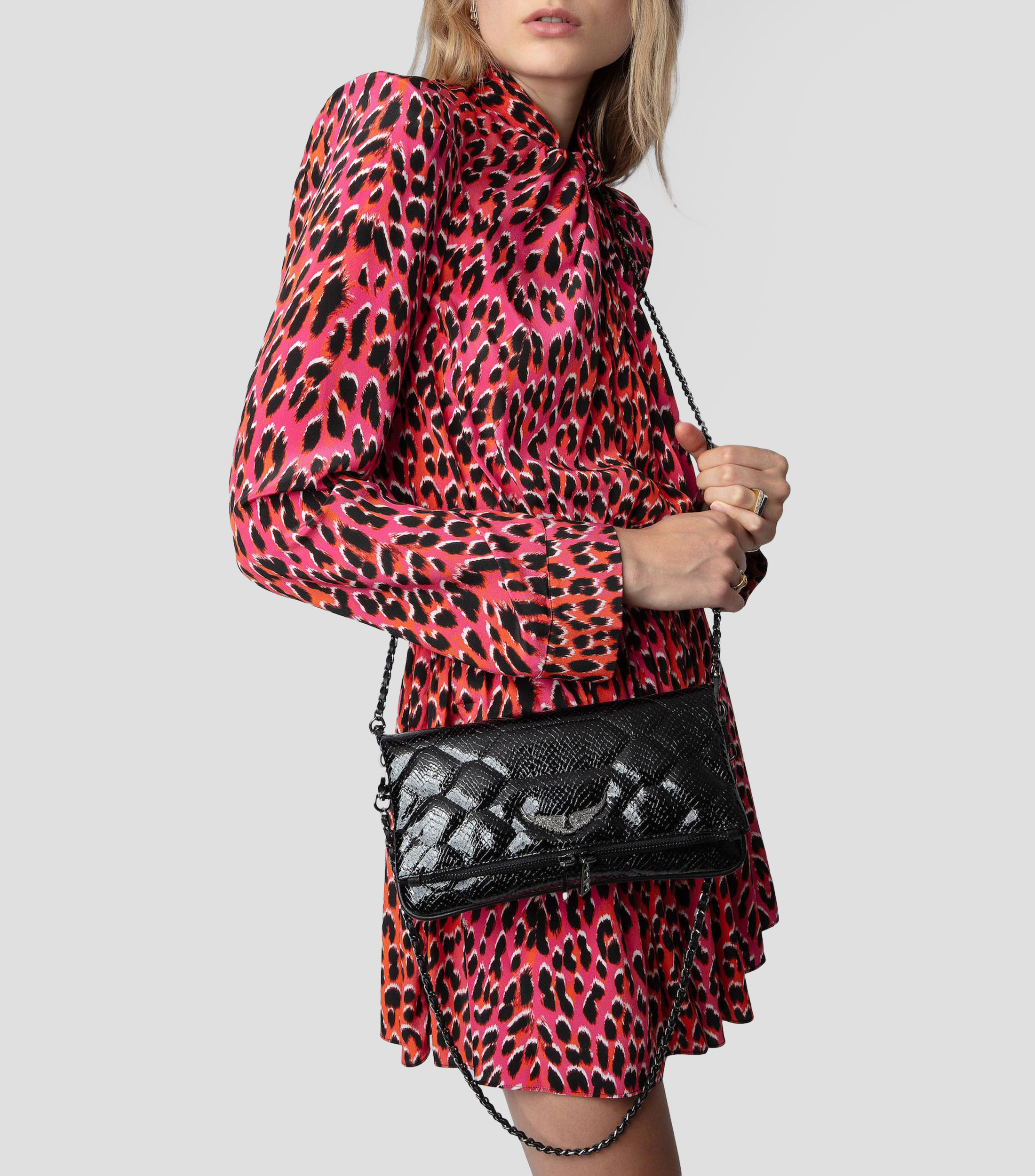 Bolsa crossbody en piel Mat Scal lisa Mujer