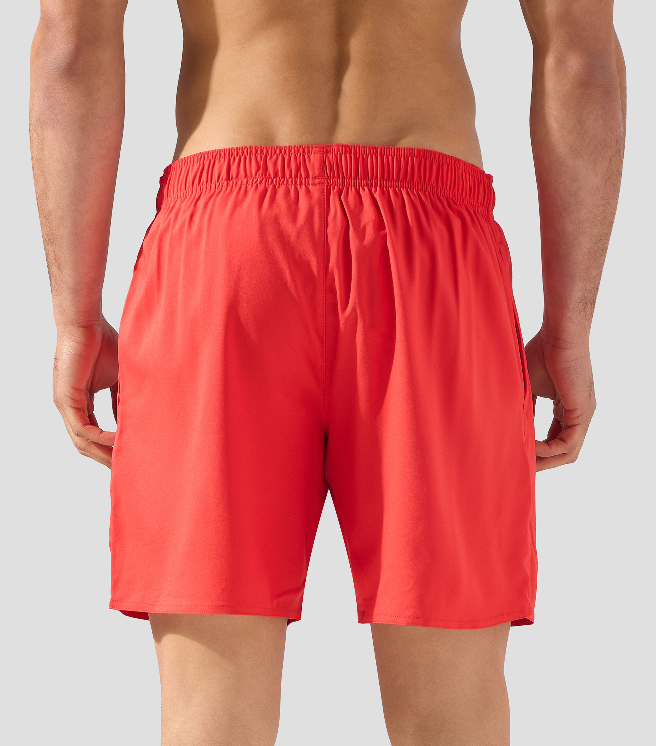 Traje de baño corto liso Hombre