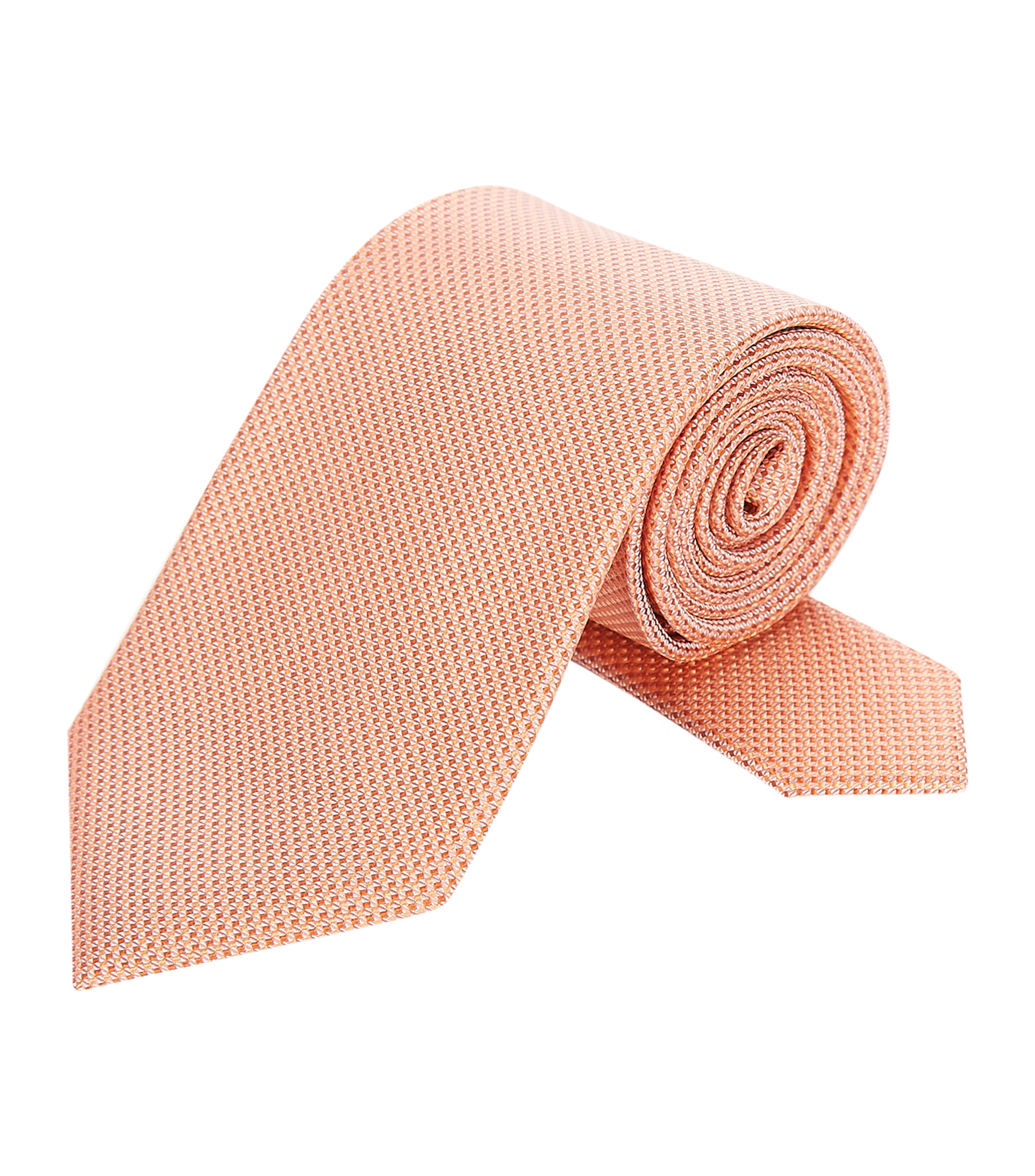 Michael Kors Corbata ancha en seda melon con cuadros