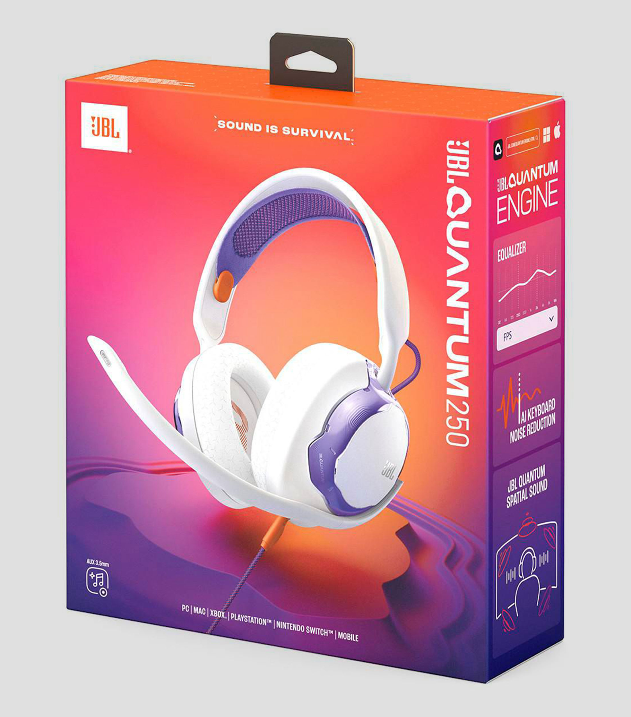 Audífonos Quantum 250 blancos