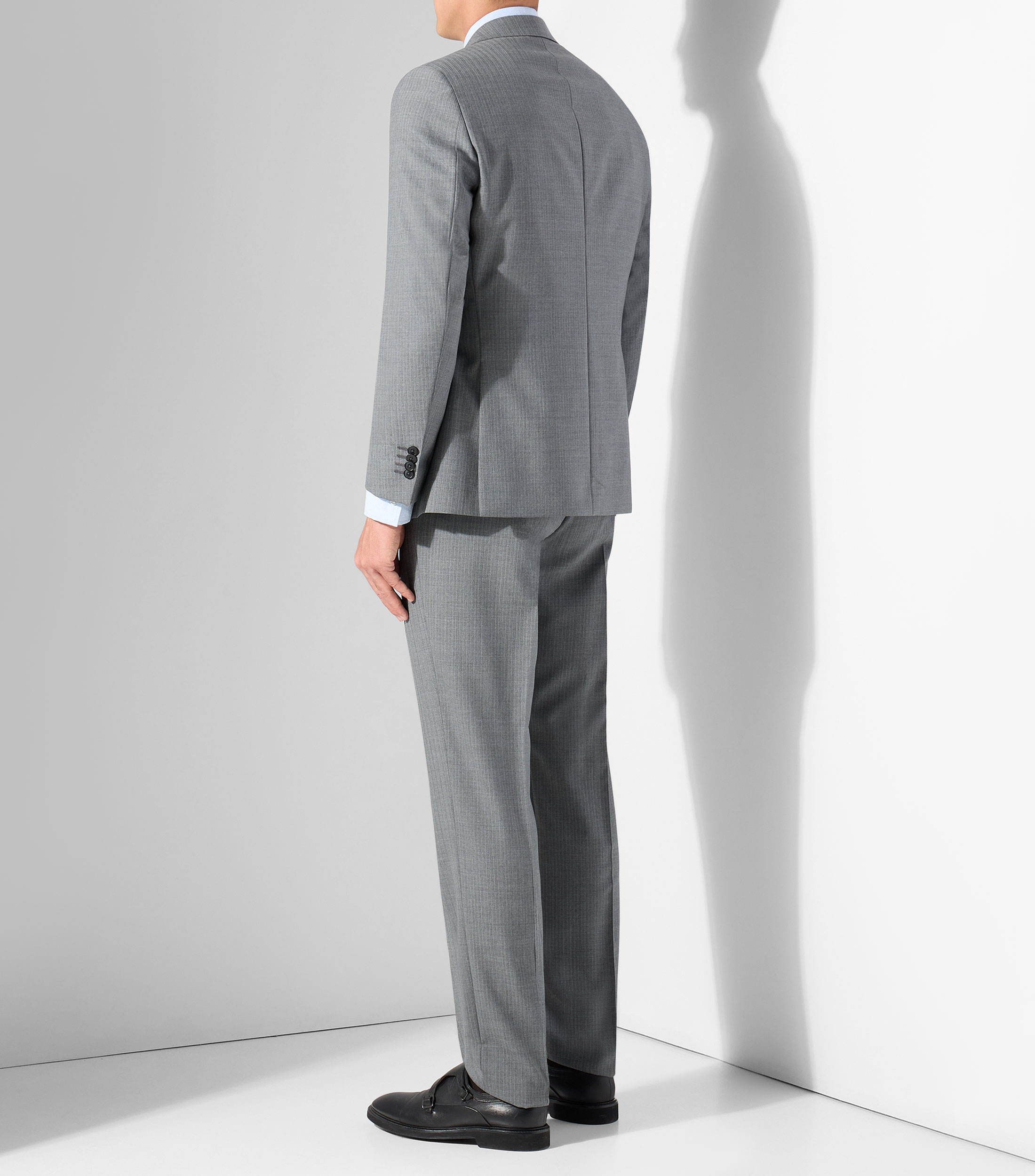 Traje 3 piezas corte regular a rayas Hombre