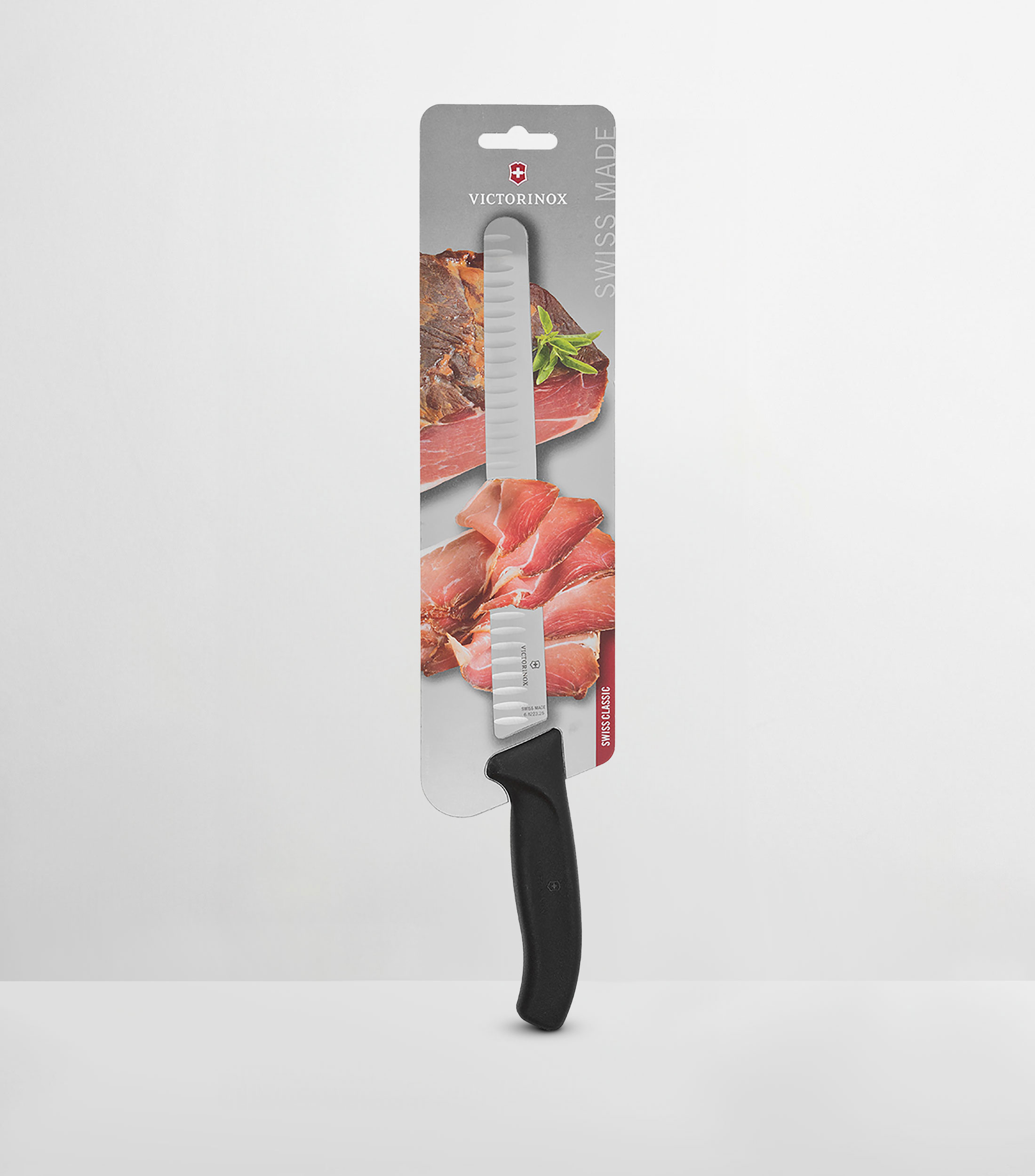 Cuchillo para Jamón o Pastel Swiss Classic Negro de Acero Inoxidable