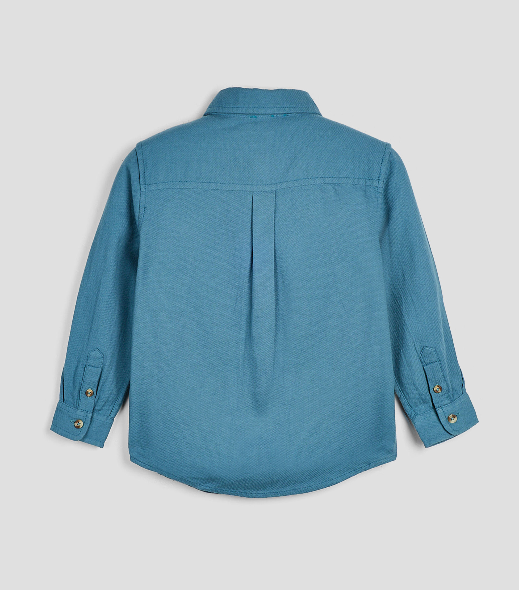 Camisa sólida manga larga Niño