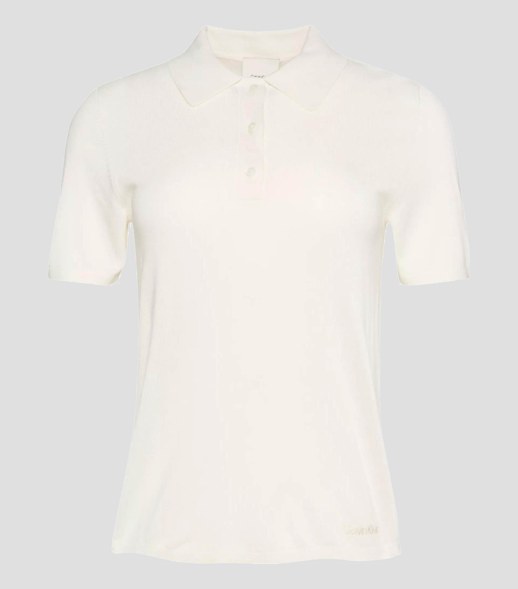 Playera tipo polo lisa Mujer