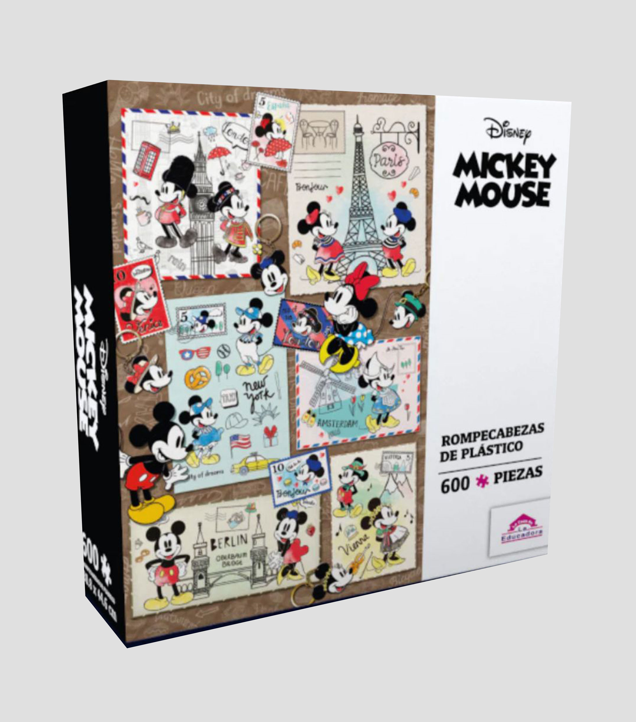 Rompecabezas Disney Mickey Y Minnie Viaje 600 piezas