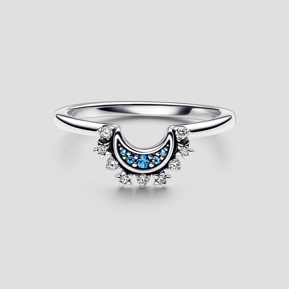 Anillo Luna e Incrustación Mujer