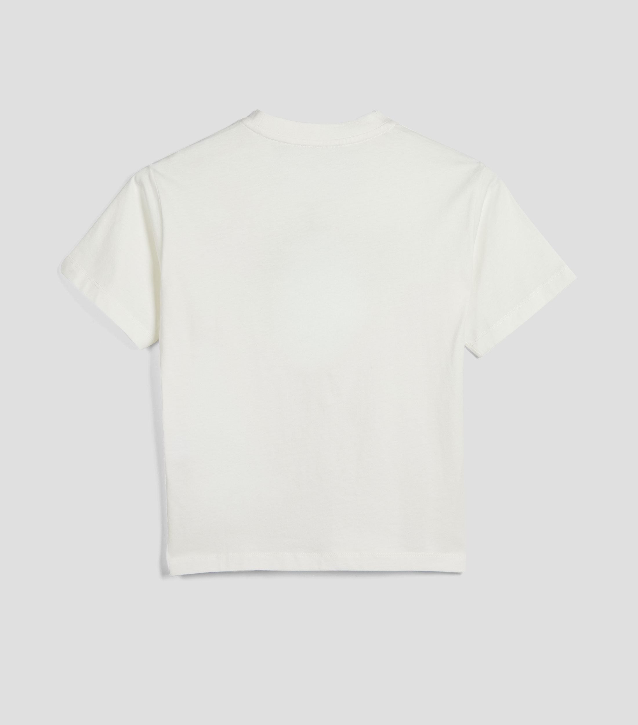 Playera de cuello redondo con manga corta estampada Niño