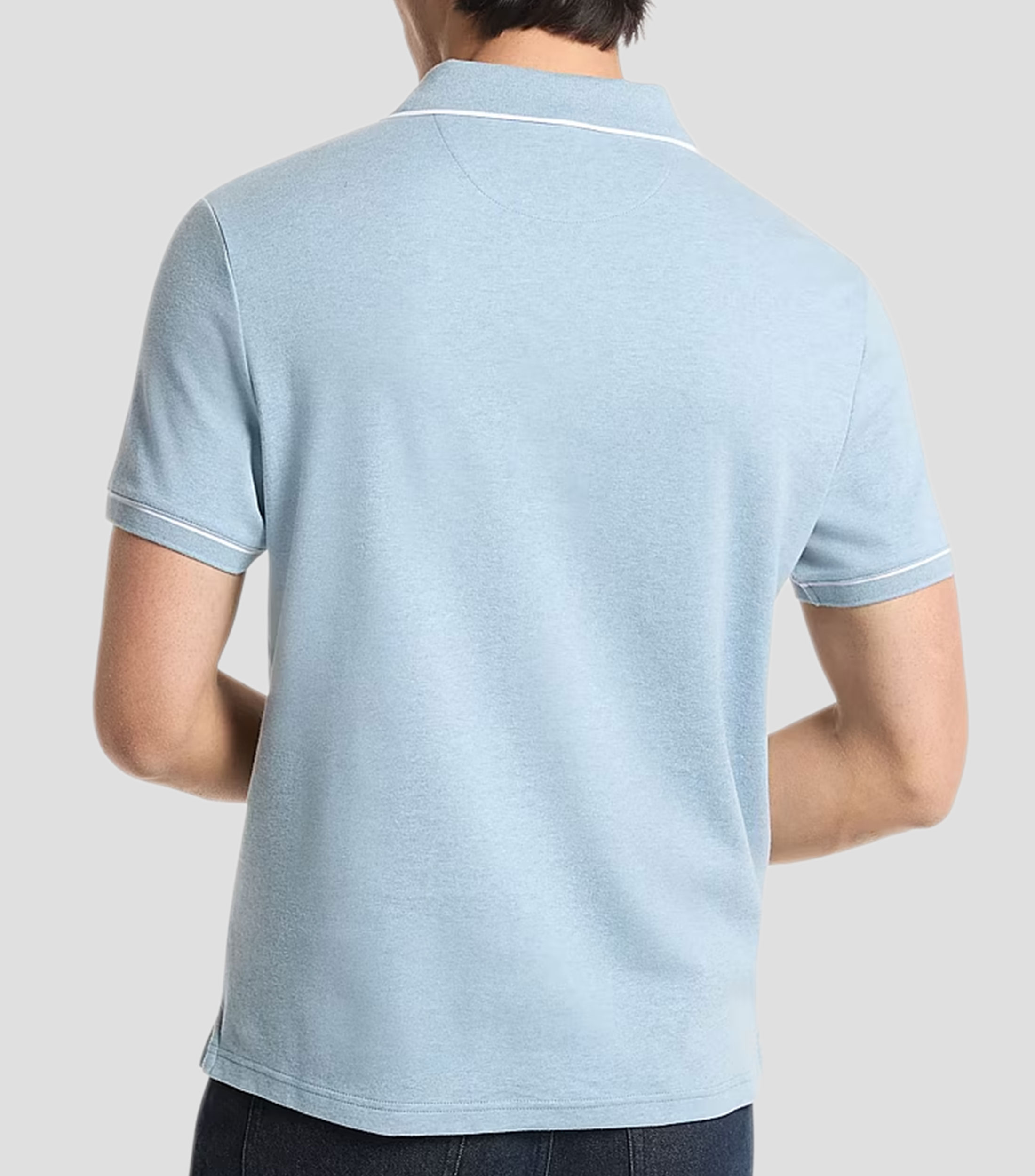 Playera tipo polo manga corta sólido Hombre